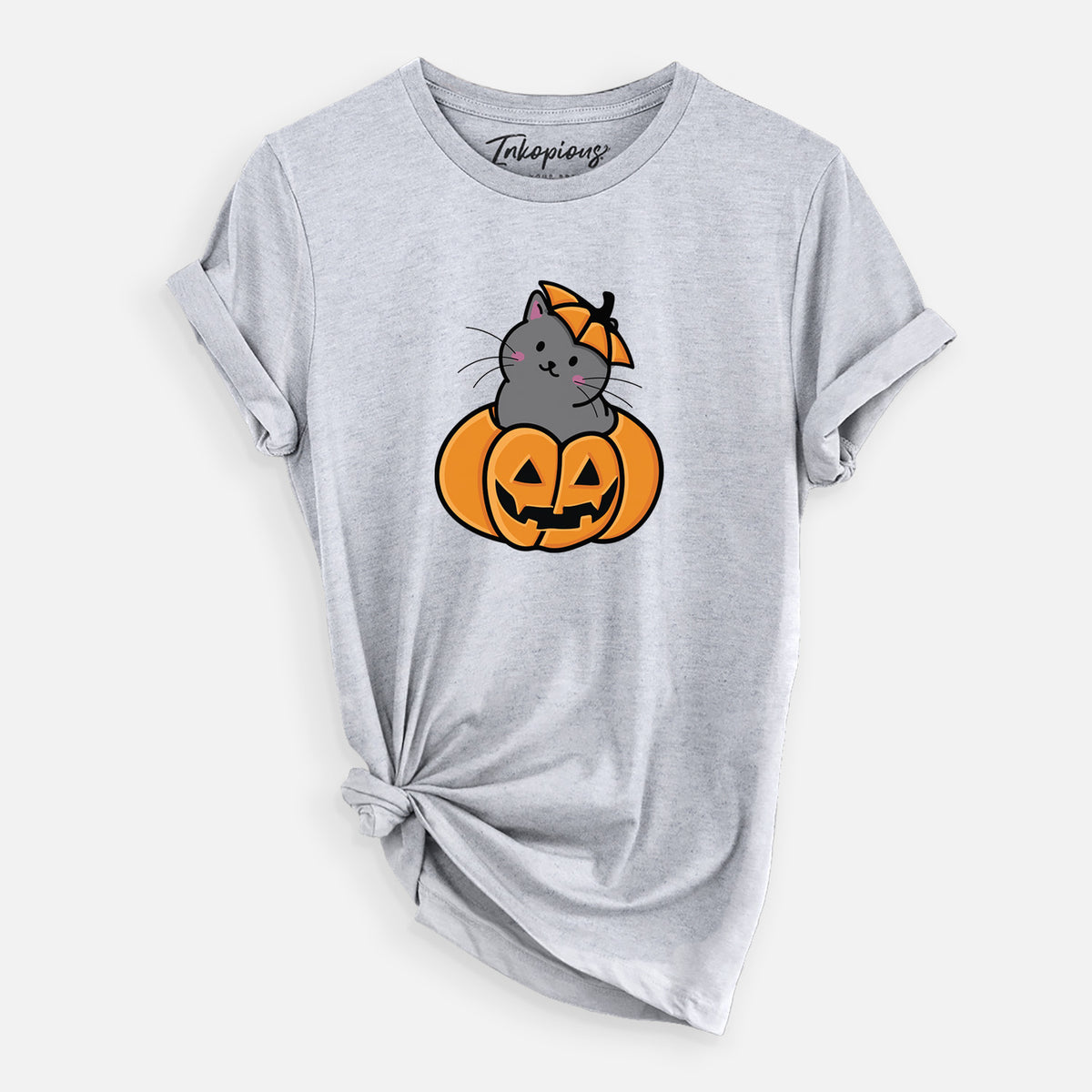 Pumpkin Cat - Black Cat - Unisex Crewneck