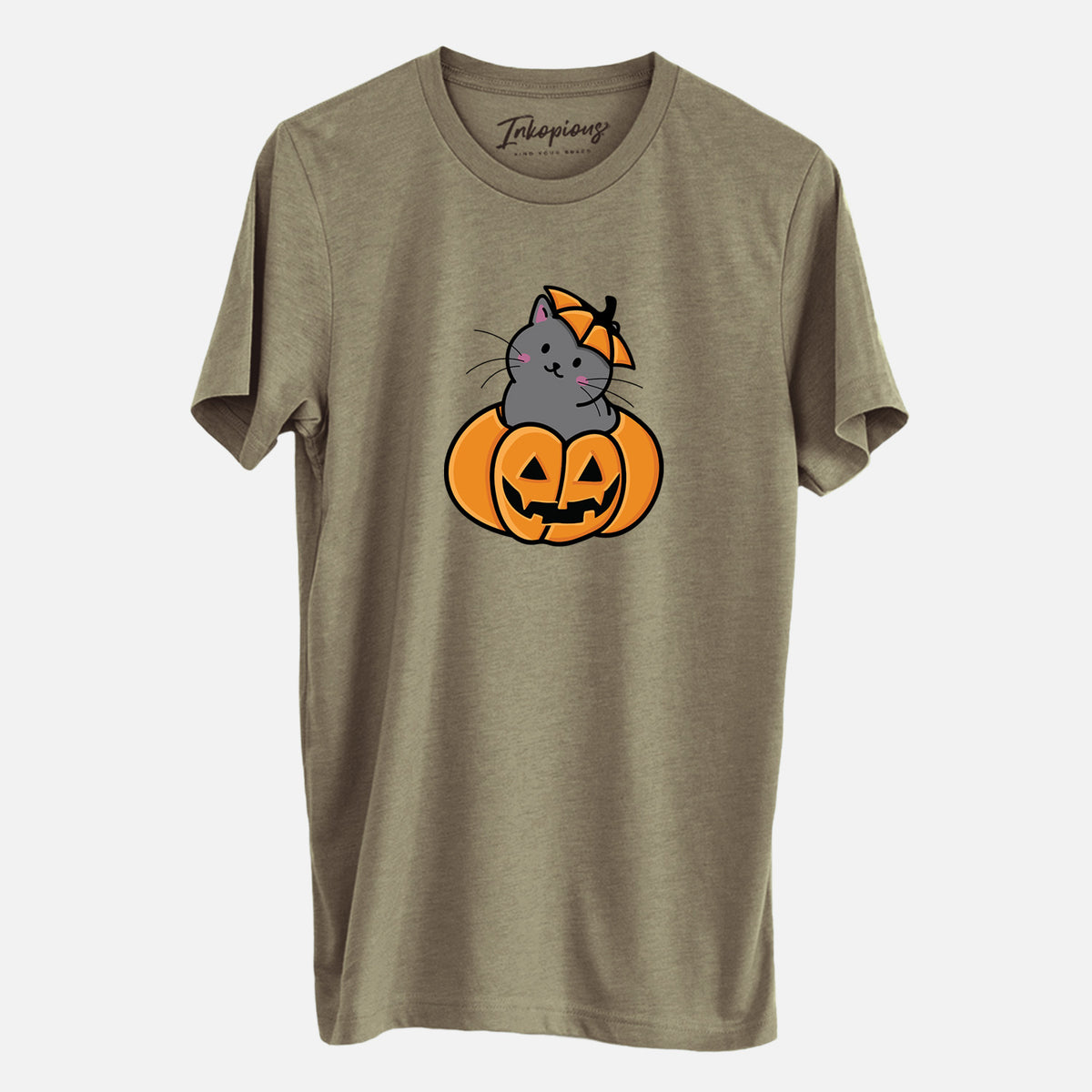 Pumpkin Cat - Black Cat - Unisex Crewneck
