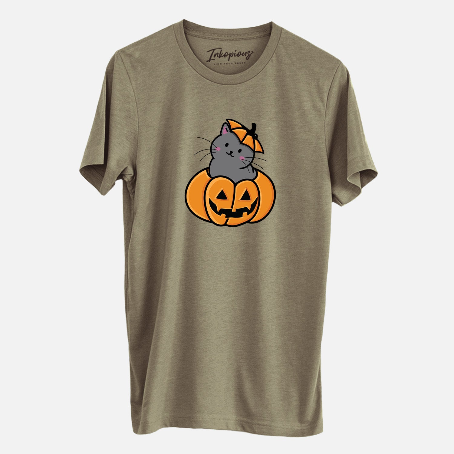 Pumpkin Cat - Black Cat - Unisex Crewneck