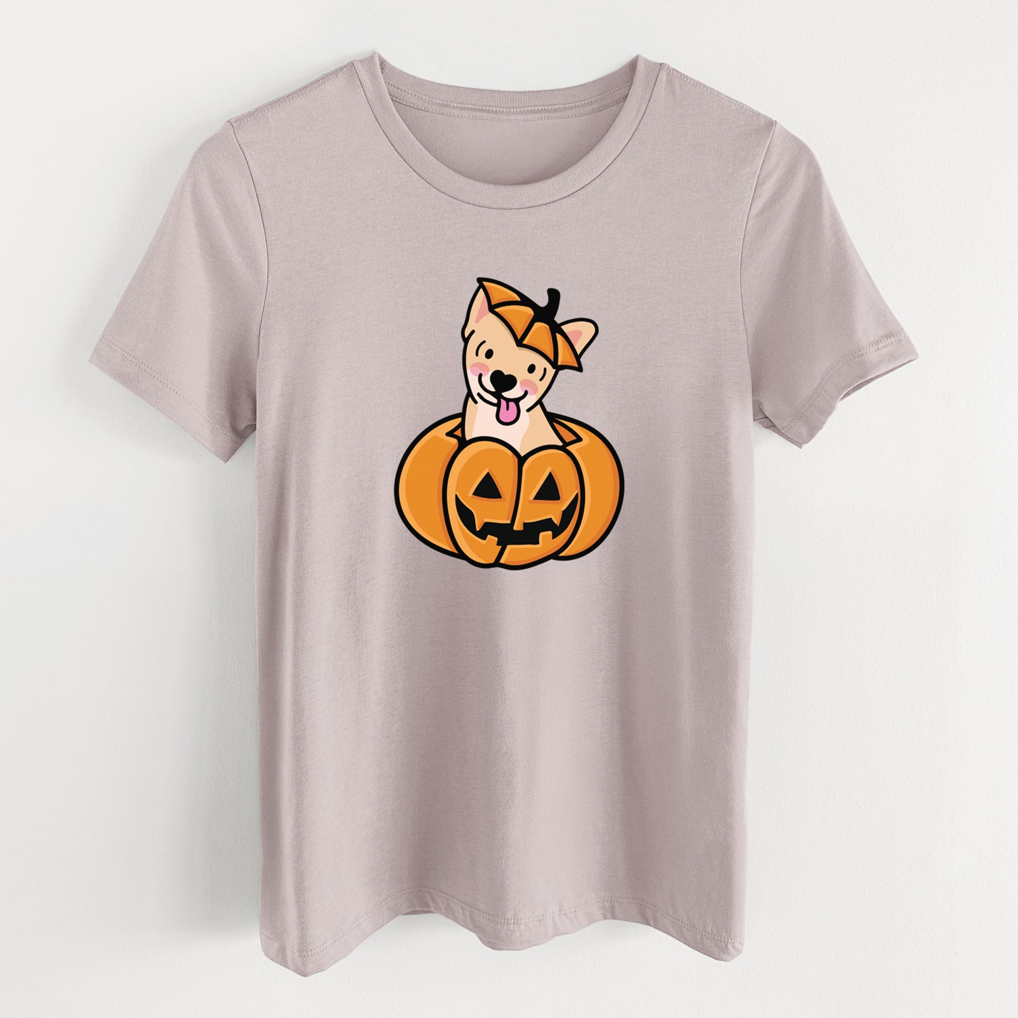 Pumpkin Pup - Chihuahua - Women's Lightweight Relaxed Fit 100% Cotton Crewneck