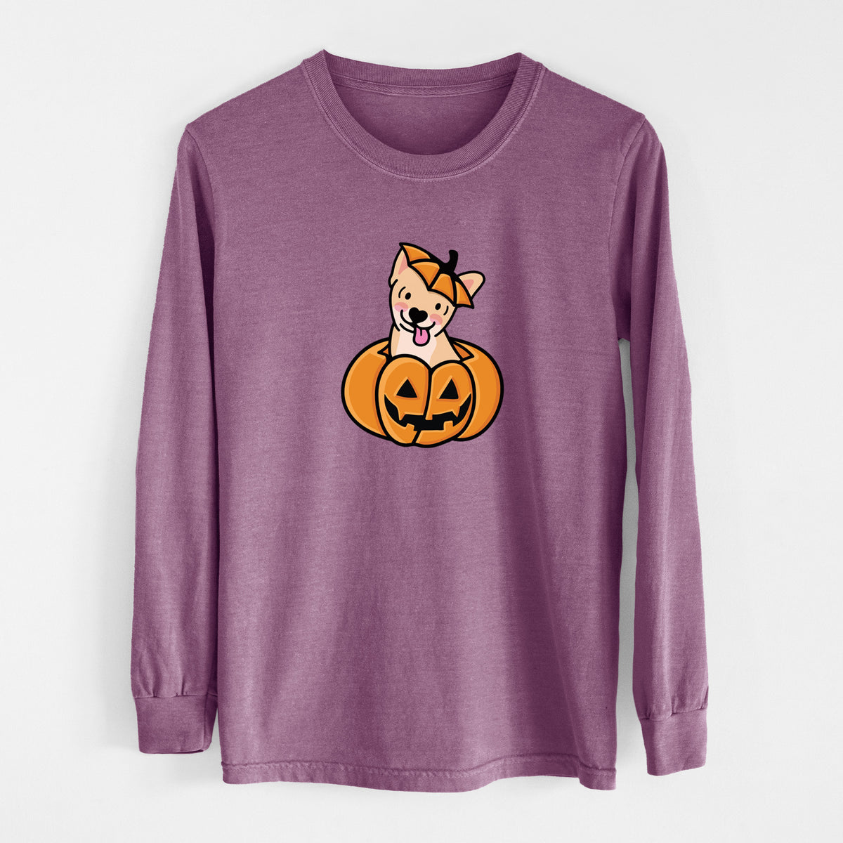Pumpkin Pup - Chihuahua - Heavyweight 100% Cotton Long Sleeve