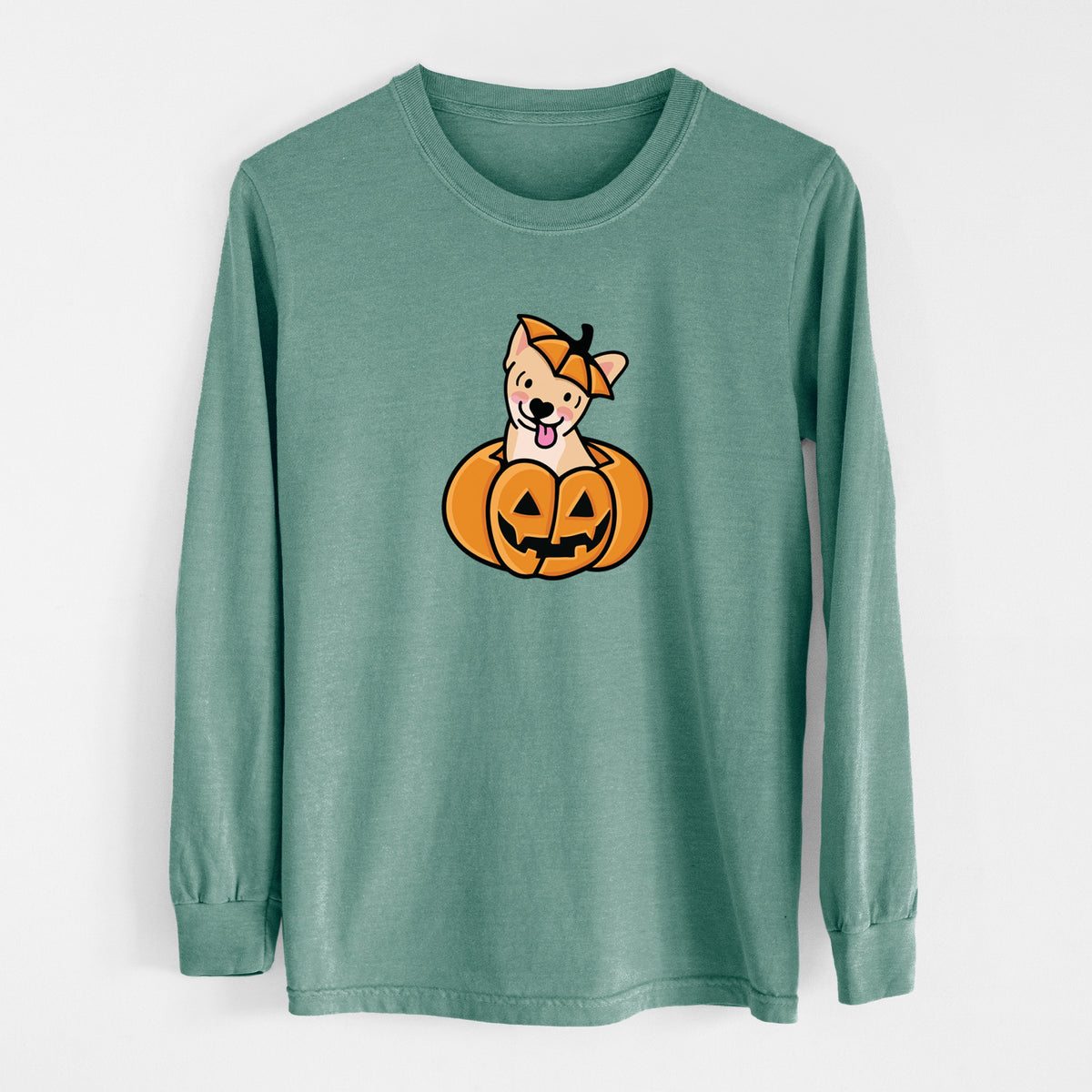 Pumpkin Pup - Chihuahua - Heavyweight 100% Cotton Long Sleeve