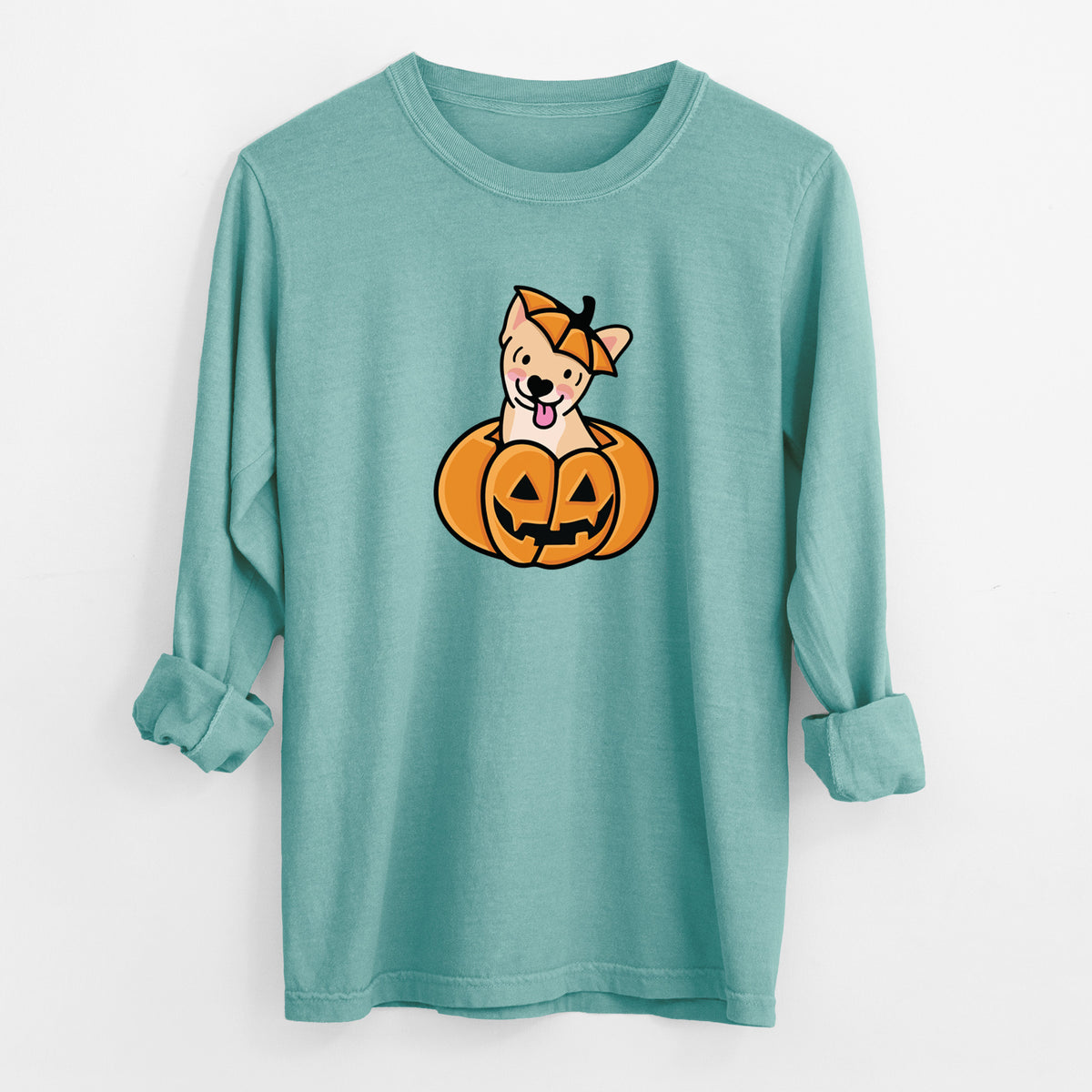 Pumpkin Pup - Chihuahua - Heavyweight 100% Cotton Long Sleeve