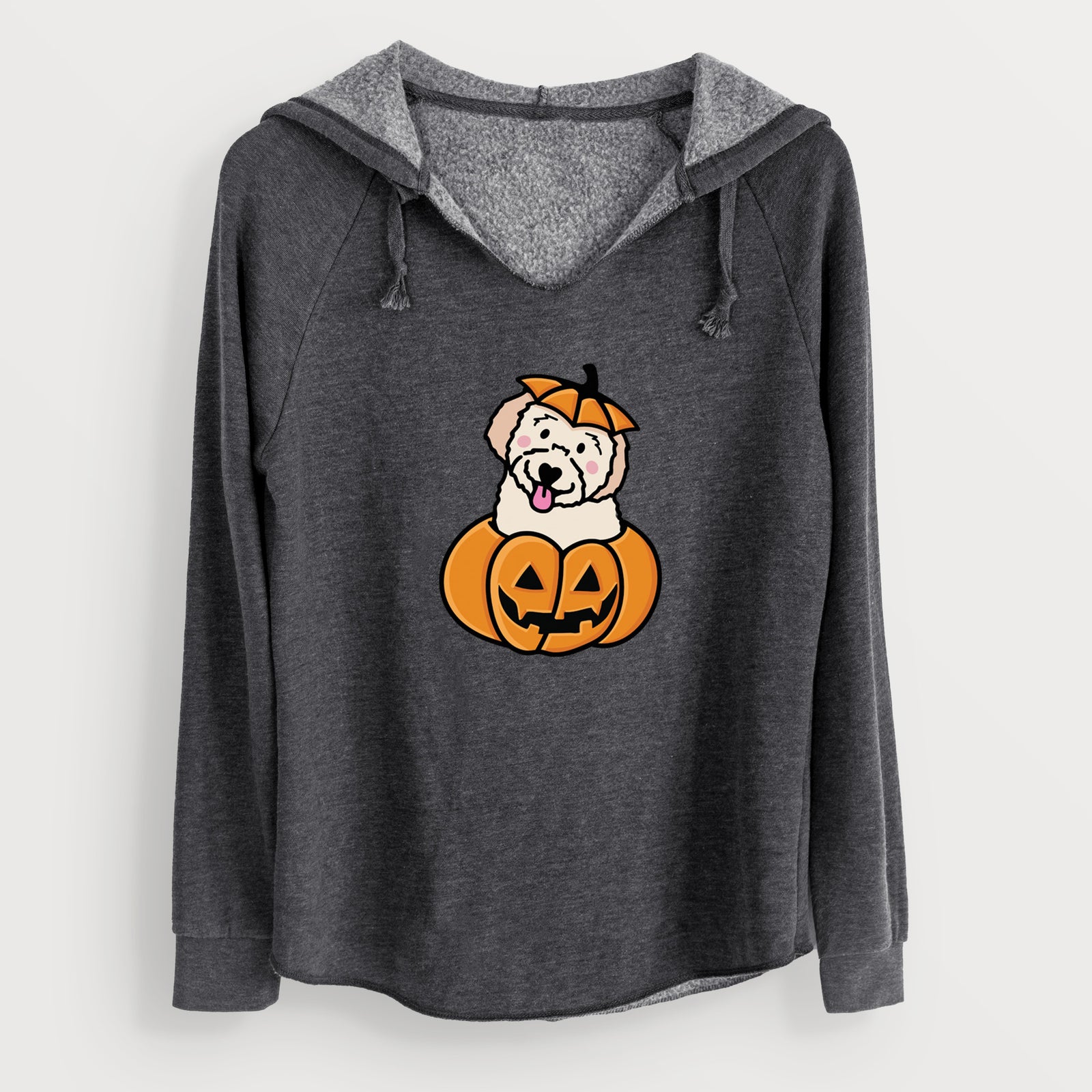 Pumpkin Pup - Doodle - Cali Wave Hooded Sweatshirt