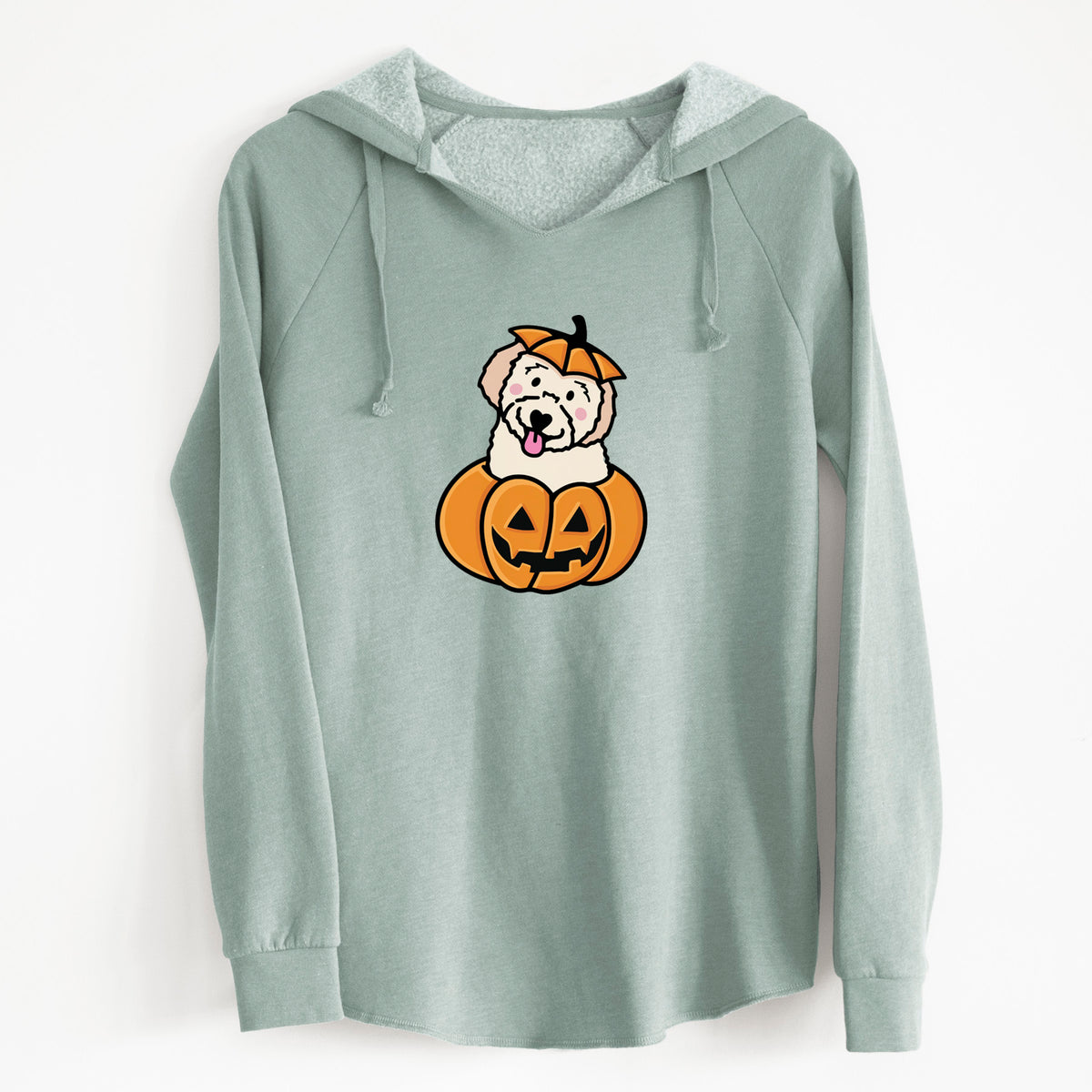 Pumpkin Pup - Doodle - Cali Wave Hooded Sweatshirt