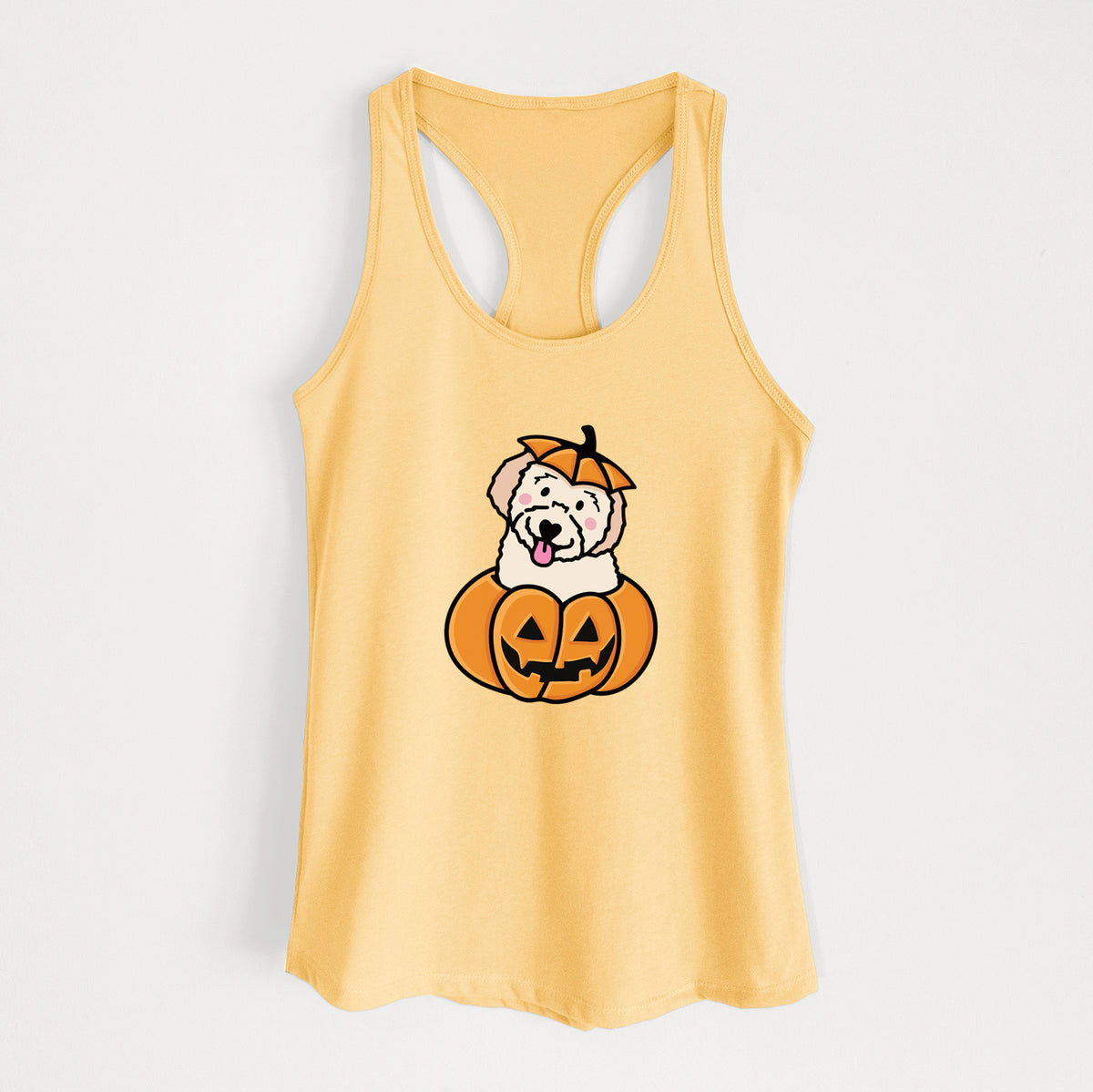 Pumpkin Pup - Doodle - Women's Racerback Tanktop