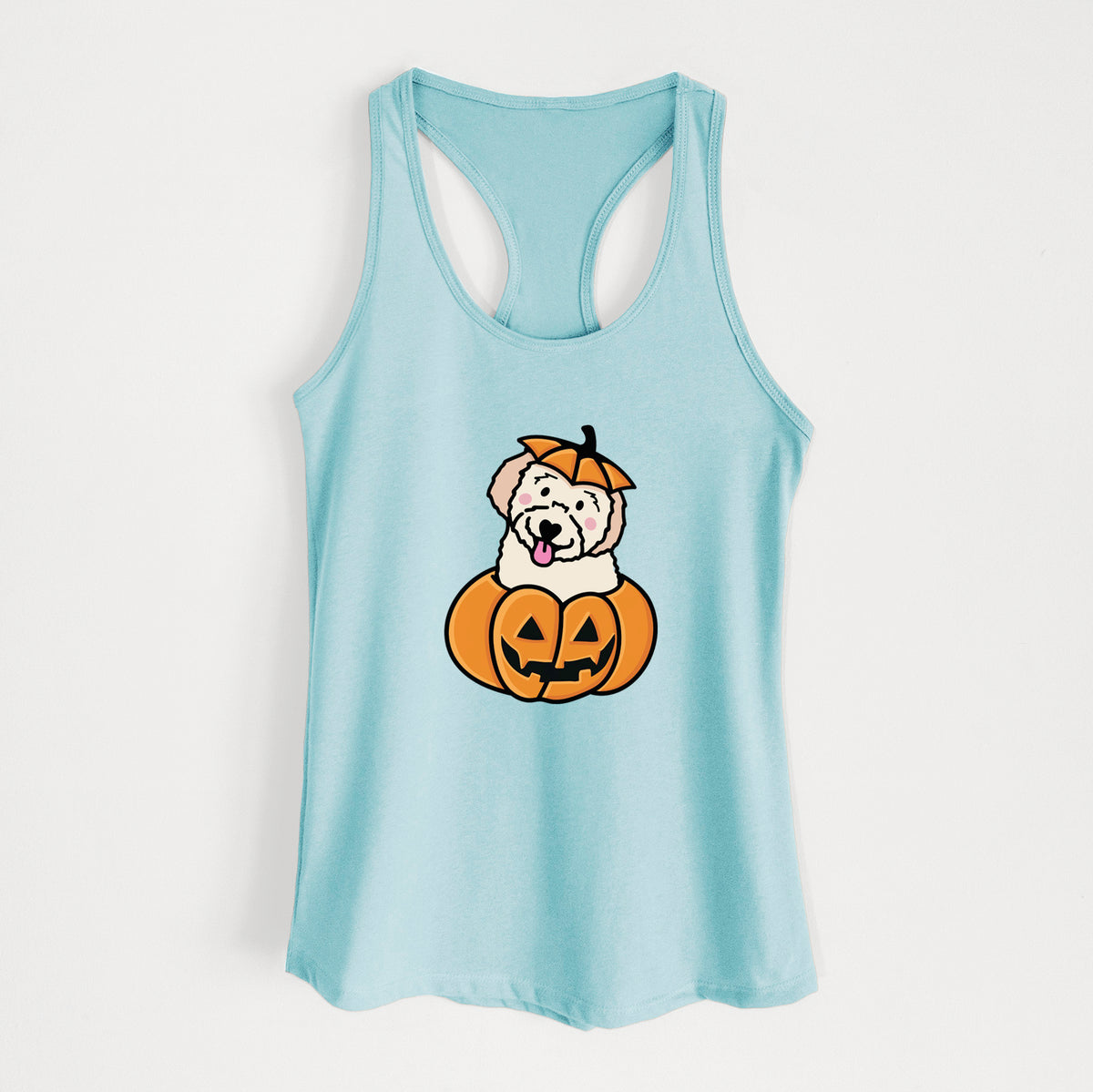 Pumpkin Pup - Doodle - Women's Racerback Tanktop