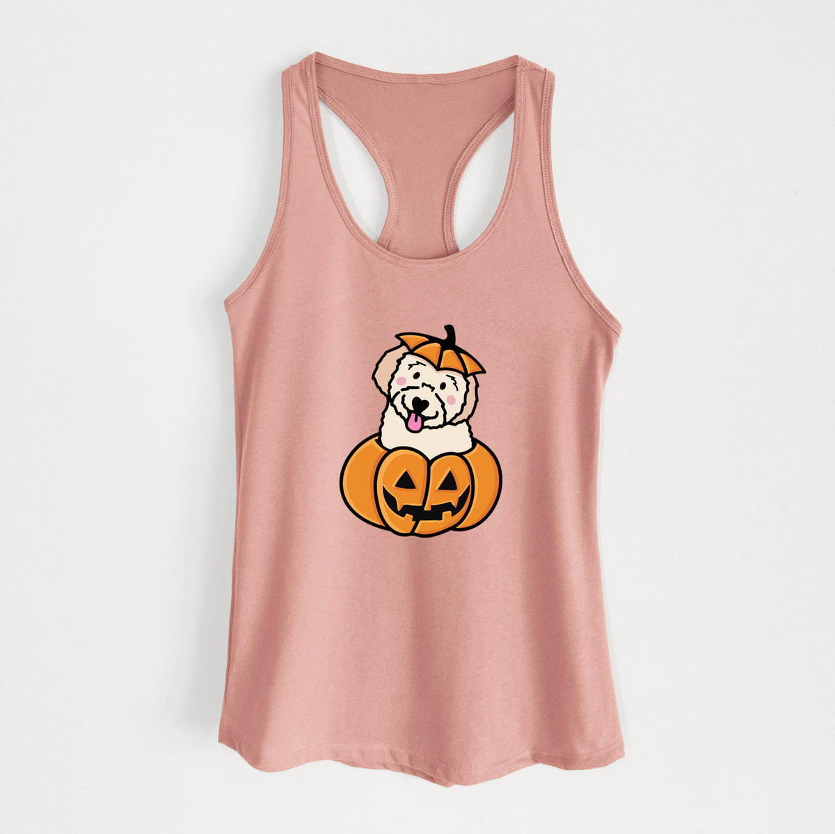 Pumpkin Pup - Doodle - Women's Racerback Tanktop
