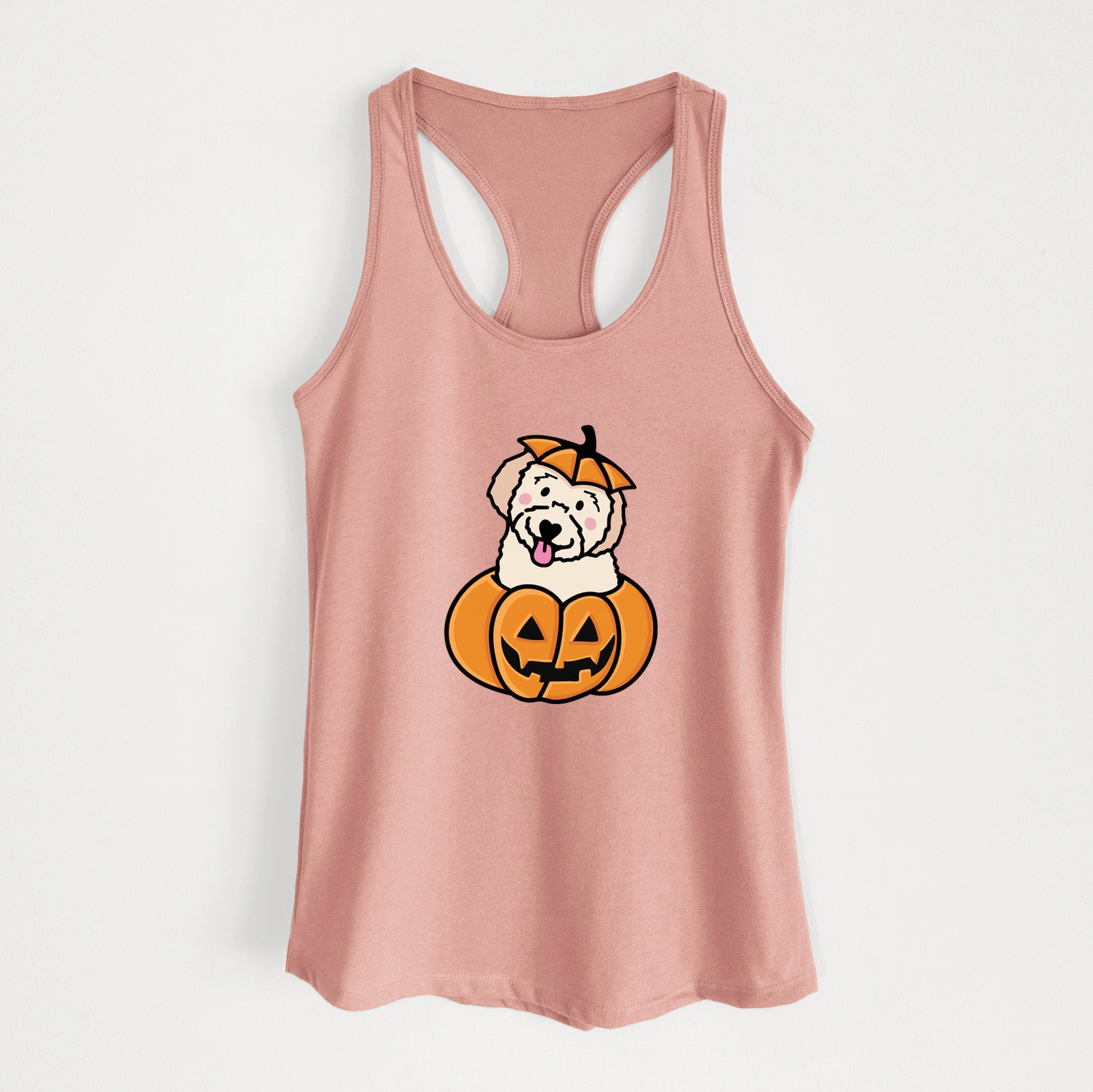 Pumpkin Pup - Doodle - Women's Racerback Tanktop
