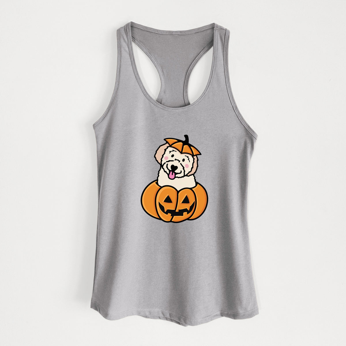 Pumpkin Pup - Doodle - Women's Racerback Tanktop