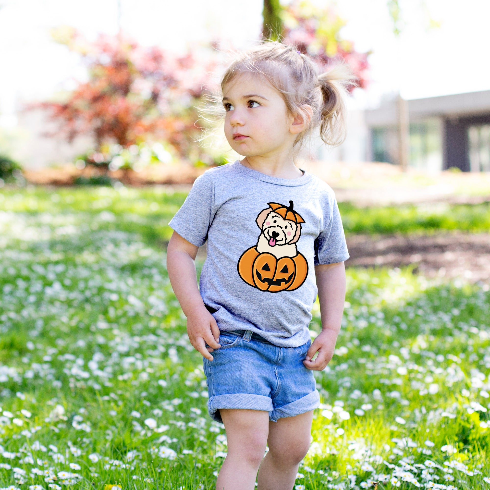 Pumpkin Pup - Doodle - Kids/Youth/Toddler Shirt
