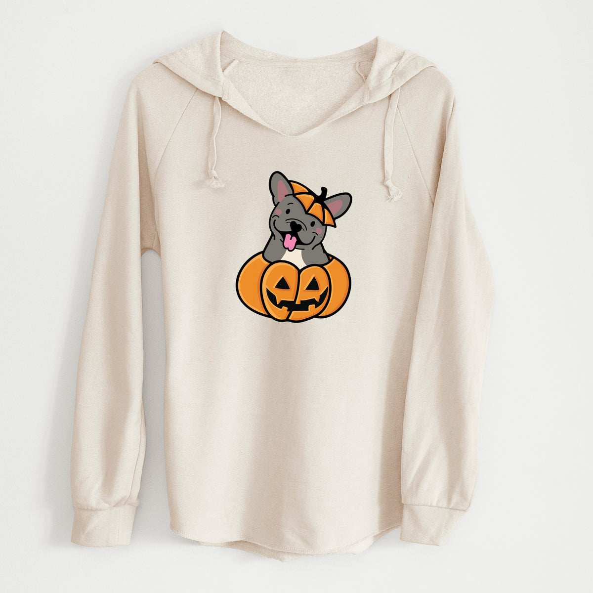 Pumpkin Pup - French Bulldog - Cali Wave Hooded Sweatshirt