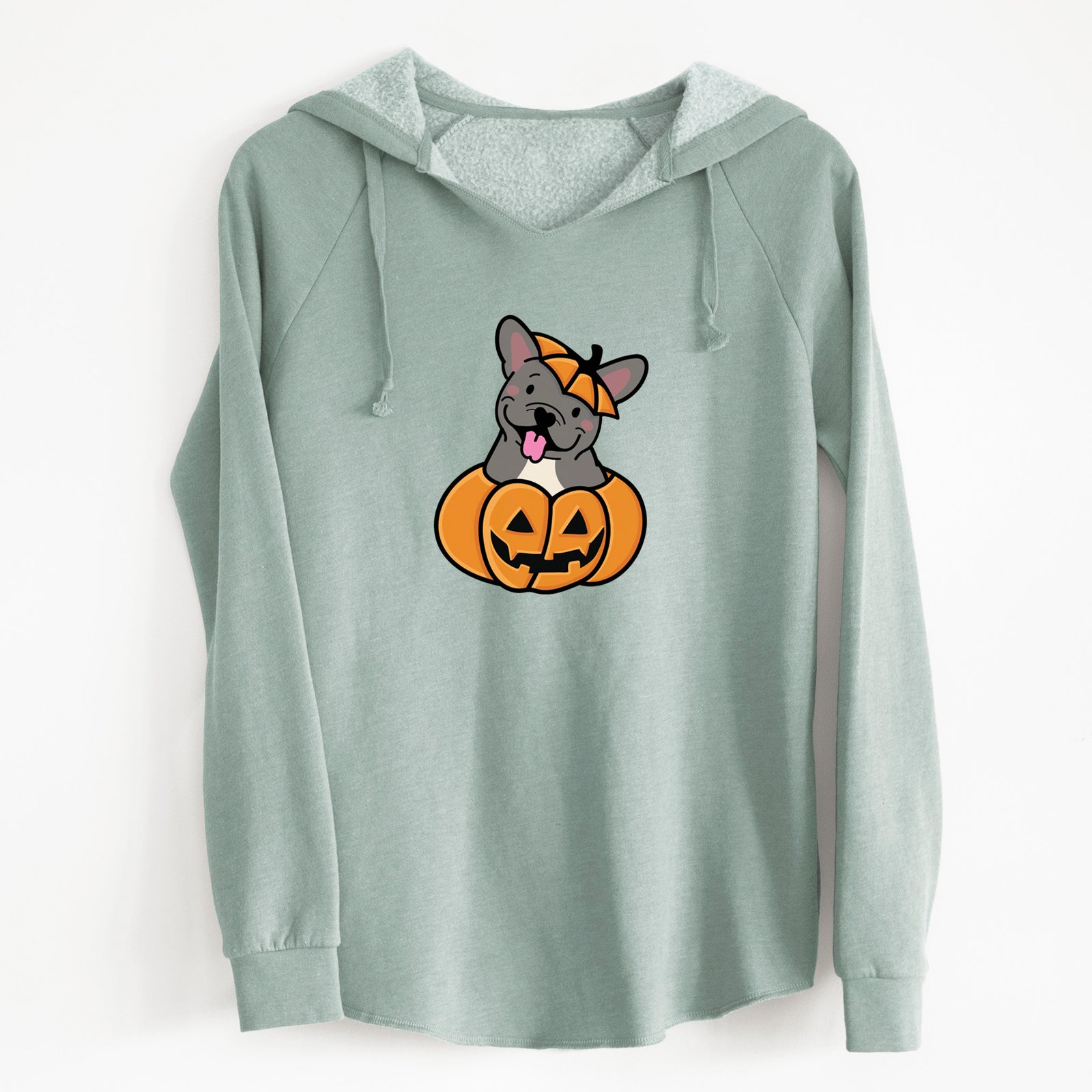 Pumpkin Pup - French Bulldog - Cali Wave Hooded Sweatshirt
