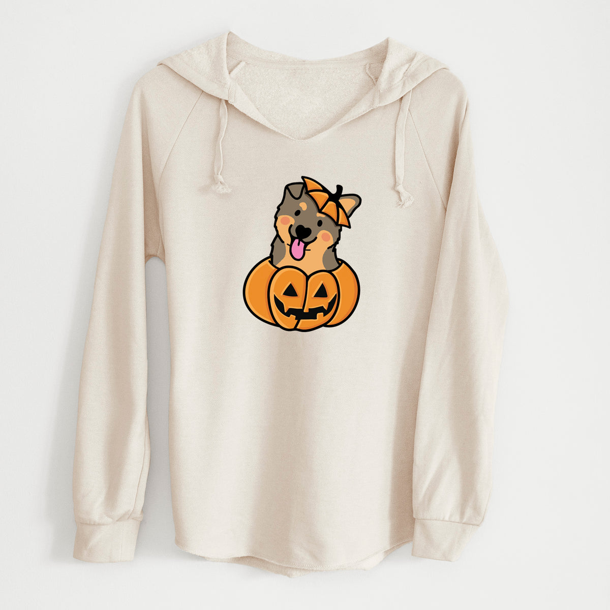 Pumpkin Pup - German Shepherd - Cali Wave Hooded Sweatshirt