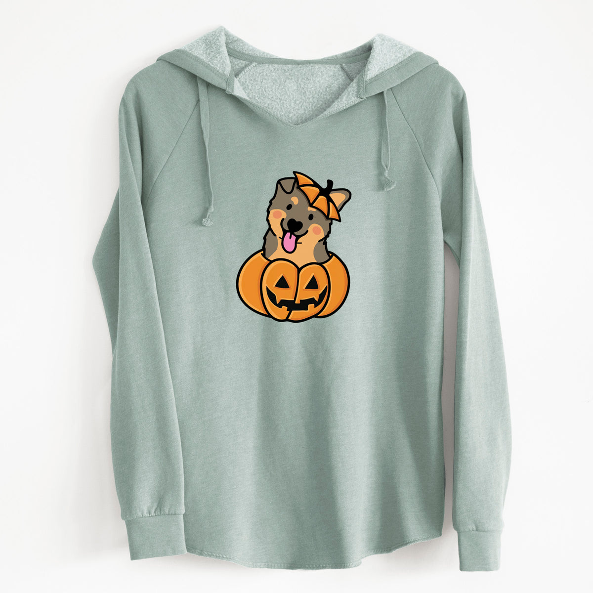 Pumpkin Pup - German Shepherd - Cali Wave Hooded Sweatshirt