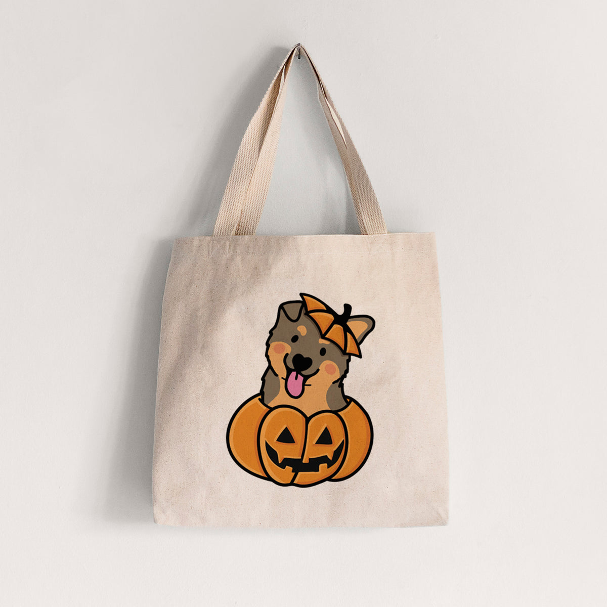 Pumpkin Pup - German Shepherd - Tote Bag