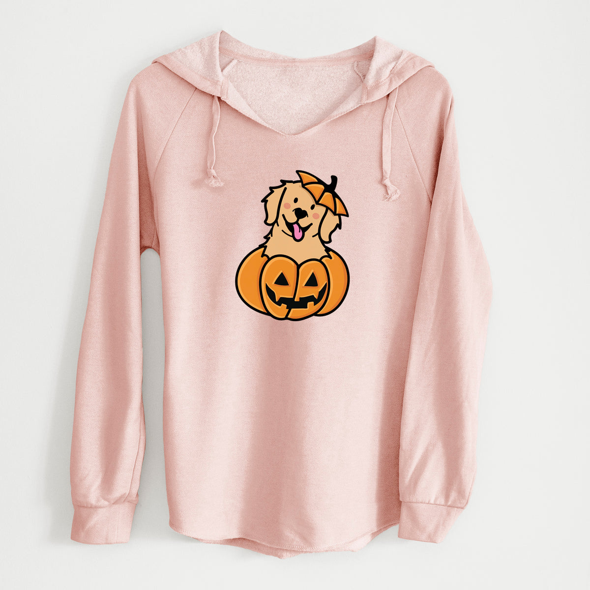Pumpkin Pup - Golden Retriever - Cali Wave Hooded Sweatshirt