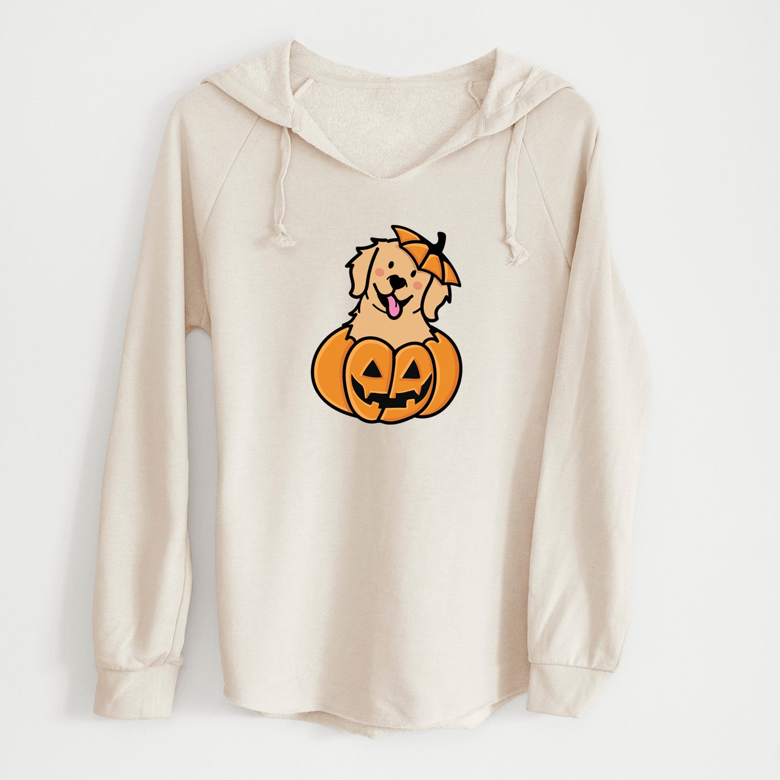 Pumpkin Pup - Golden Retriever - Cali Wave Hooded Sweatshirt