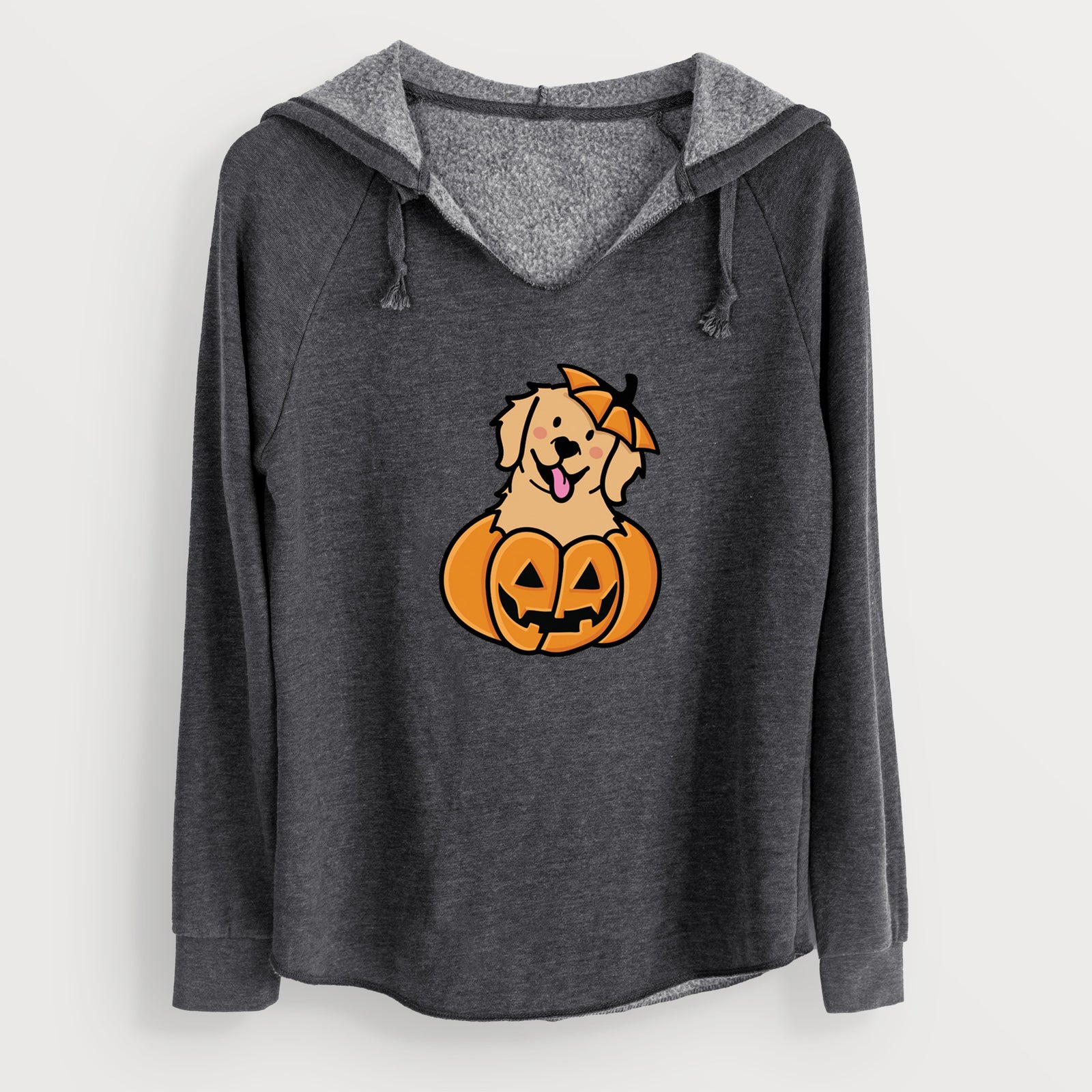 Pumpkin Pup - Golden Retriever - Cali Wave Hooded Sweatshirt