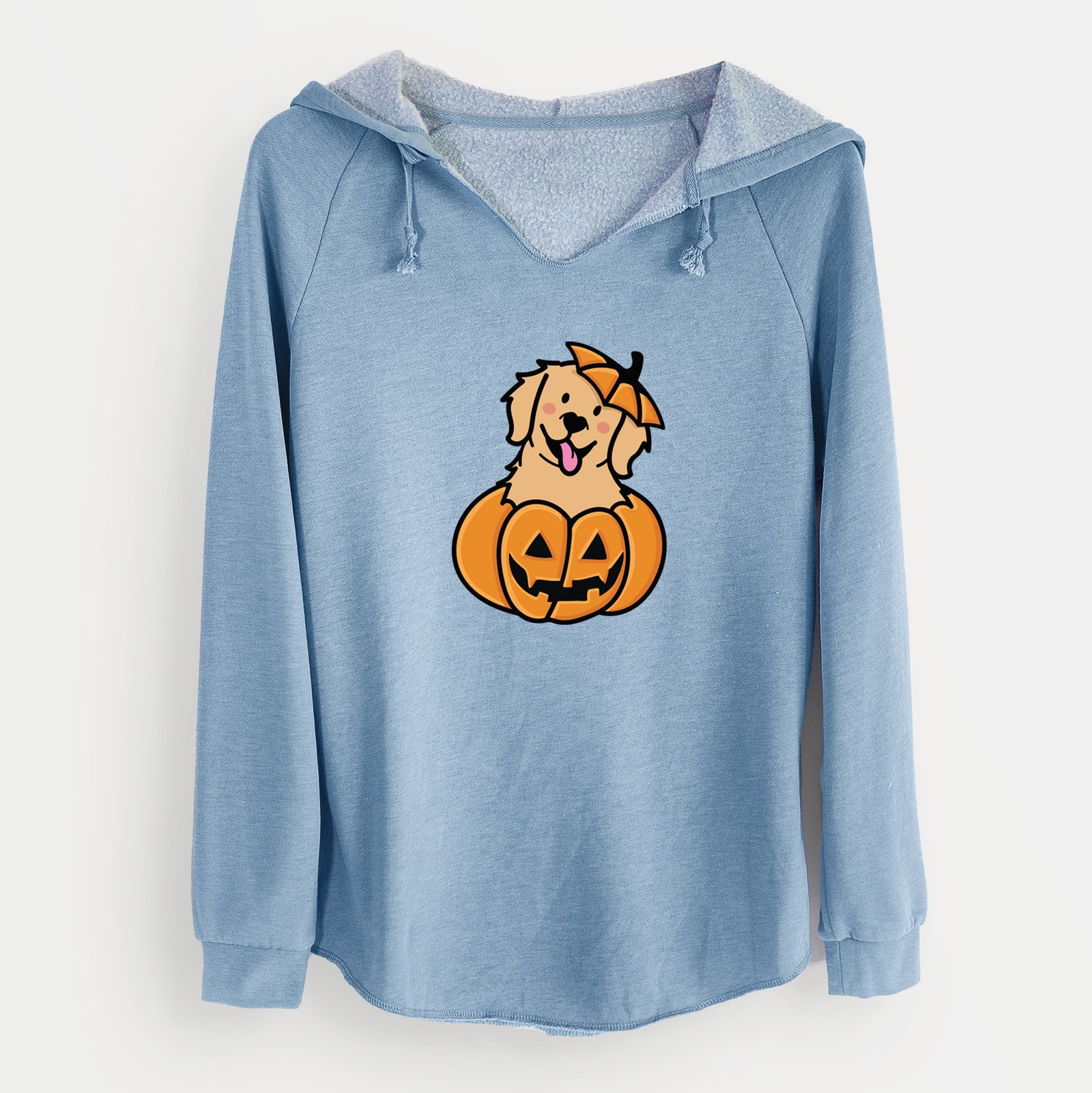 Pumpkin Pup - Golden Retriever - Cali Wave Hooded Sweatshirt