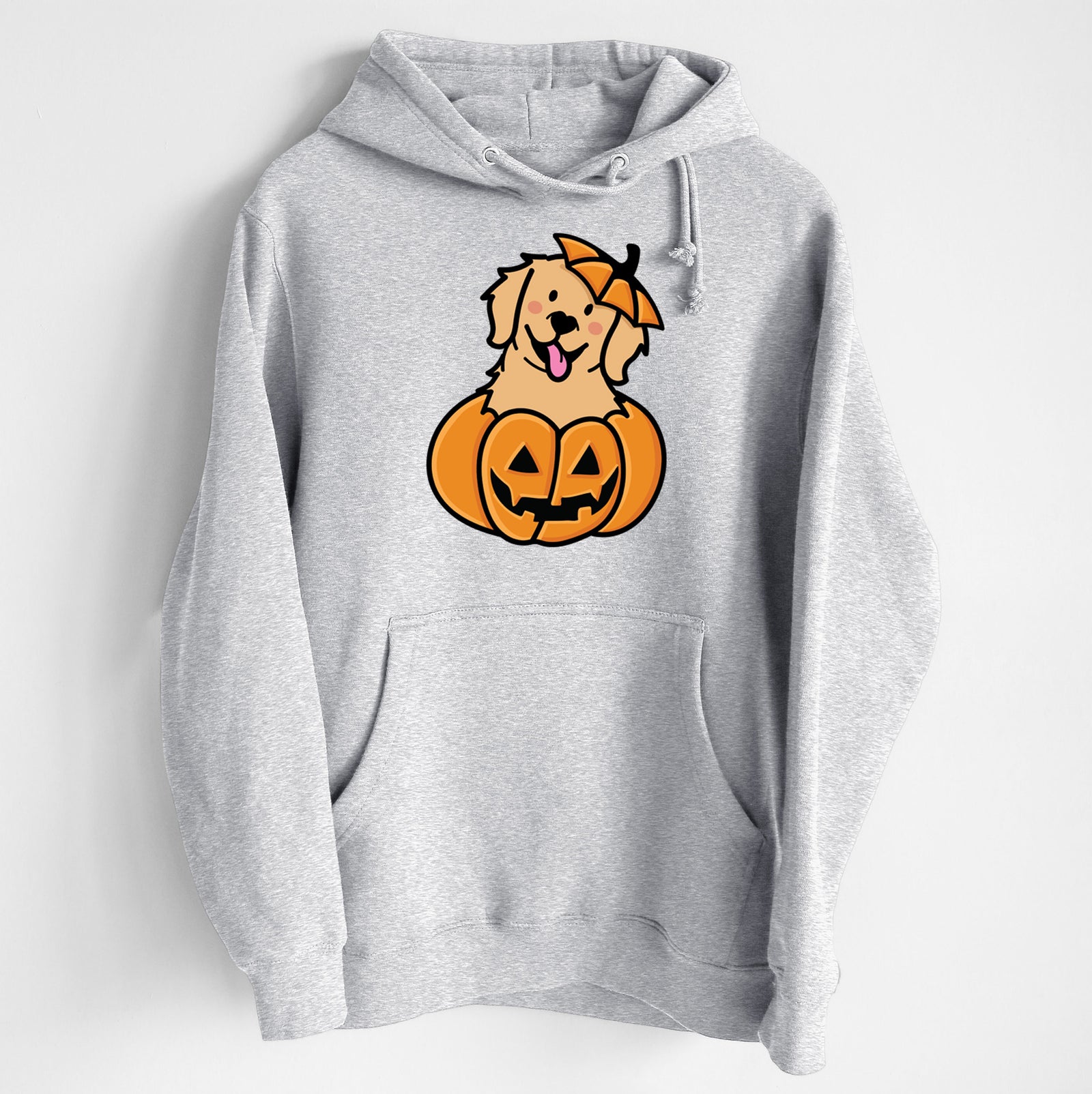Pumpkin Pup - Golden Retriever - Heavyweight Fleece Hoodie