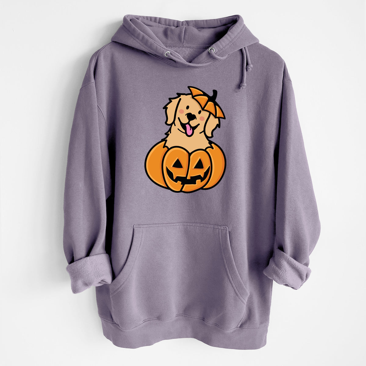 Pumpkin Pup - Golden Retriever - Heavyweight Fleece Hoodie