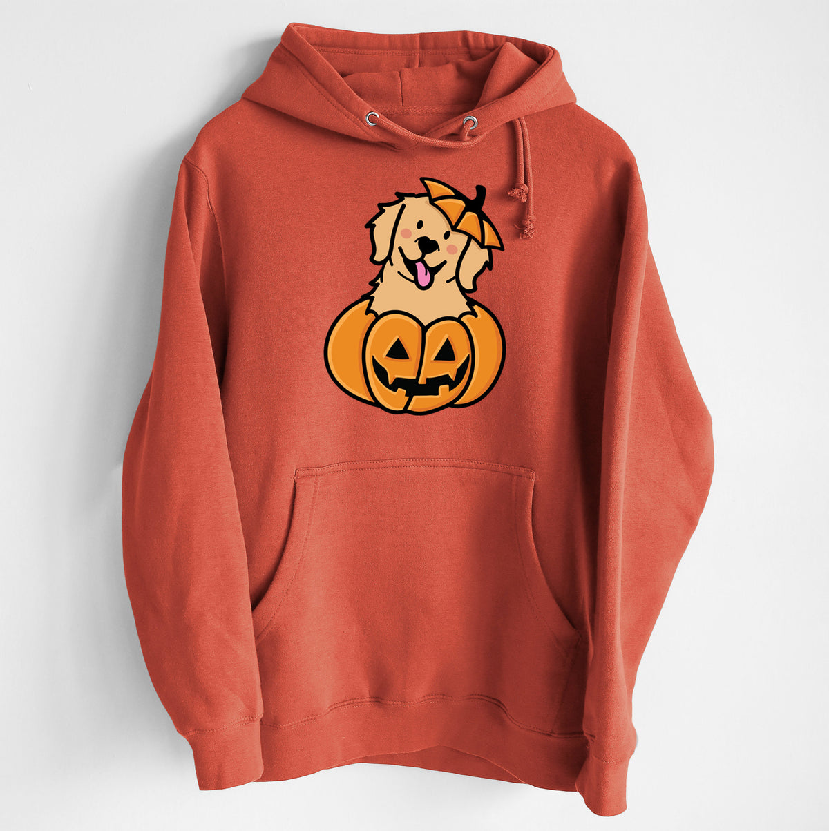 Pumpkin Pup - Golden Retriever - Heavyweight Fleece Hoodie