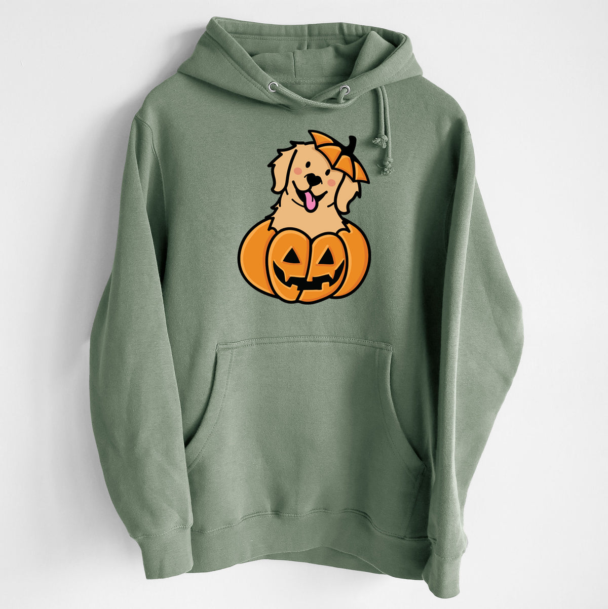 Pumpkin Pup - Golden Retriever - Heavyweight Fleece Hoodie