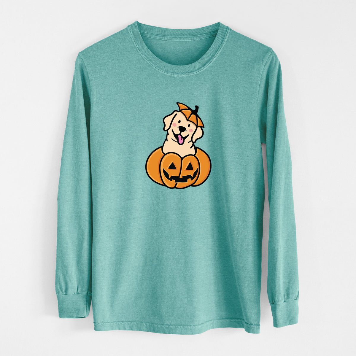 Pumpkin Pup - Labrador Retriever - Heavyweight 100% Cotton Long Sleeve