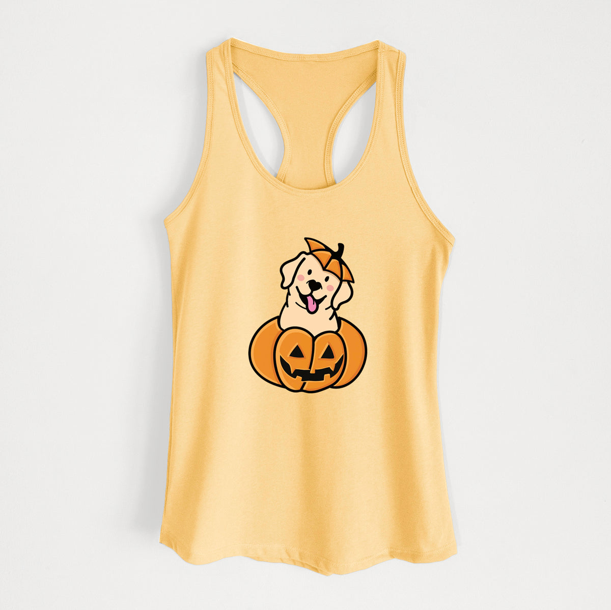 Pumpkin Pup - Labrador Retriever - Women's Racerback Tanktop