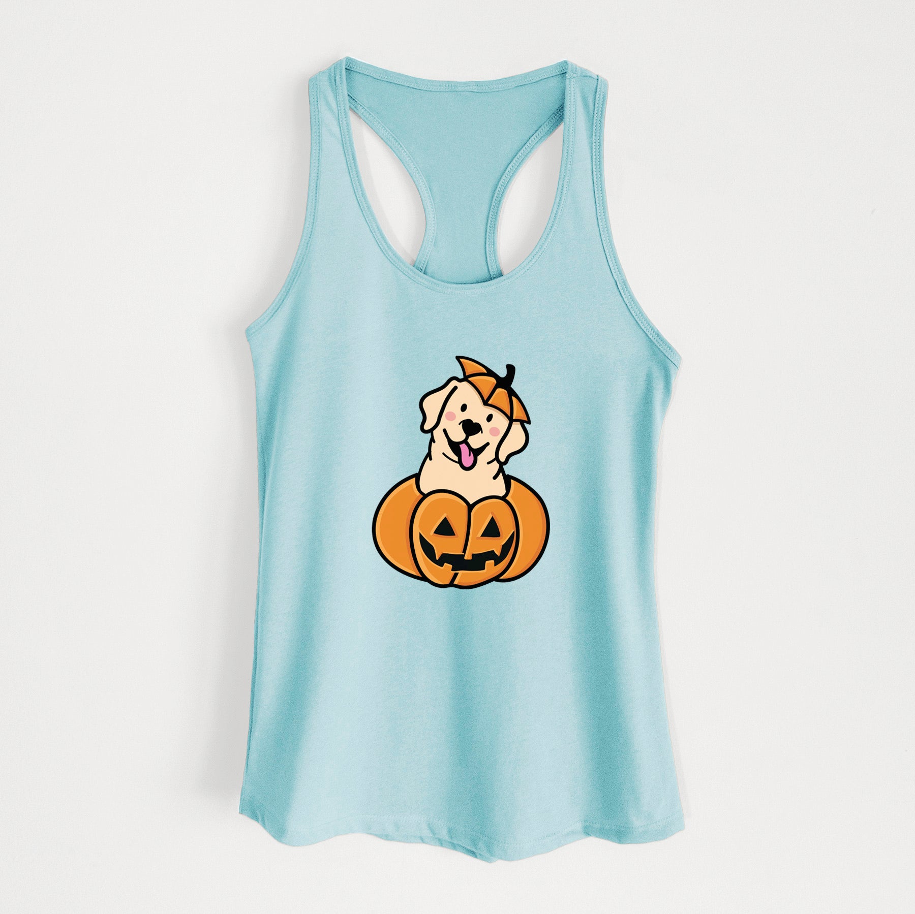 Pumpkin Pup - Labrador Retriever - Women's Racerback Tanktop