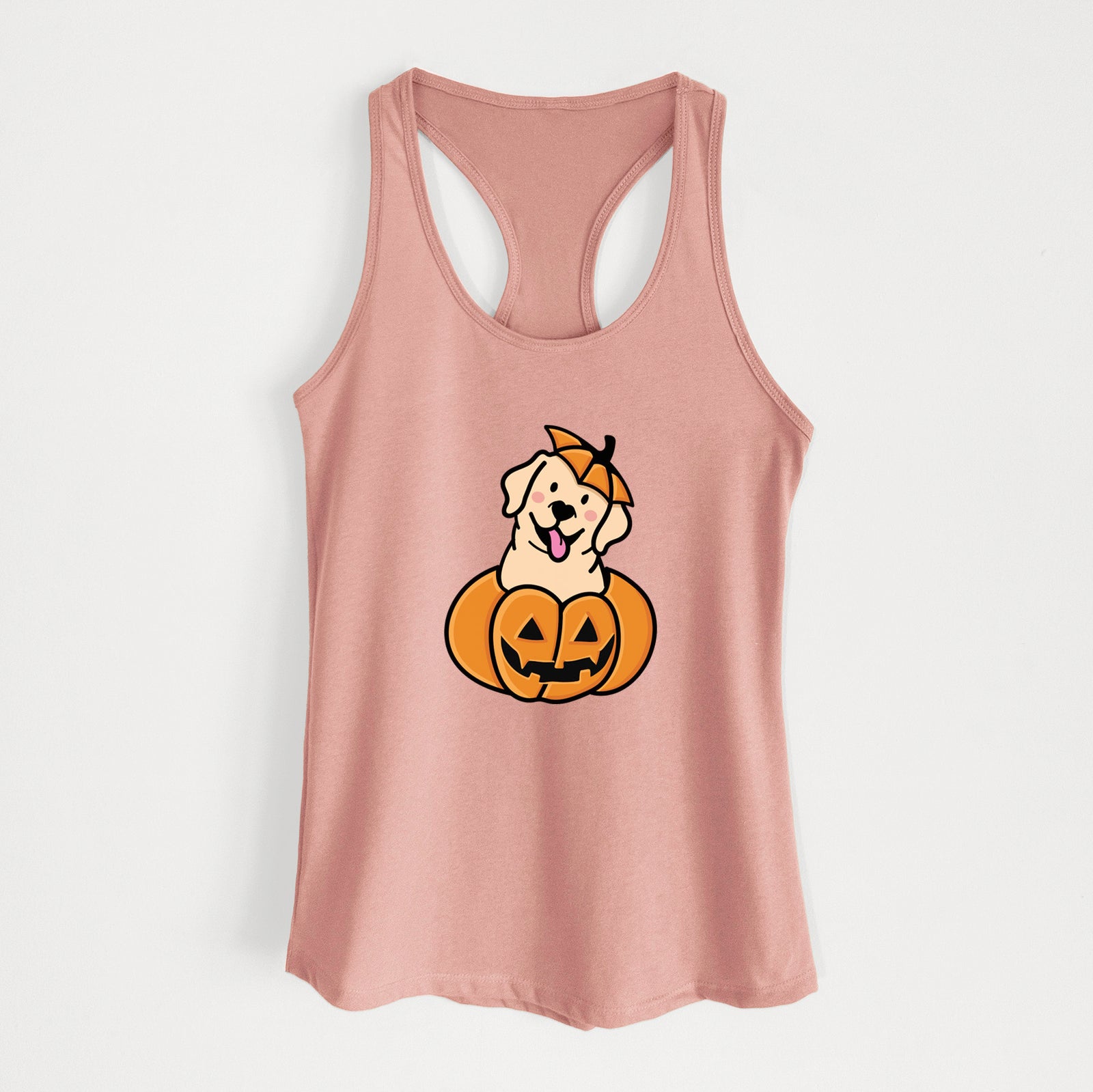 Pumpkin Pup - Labrador Retriever - Women's Racerback Tanktop