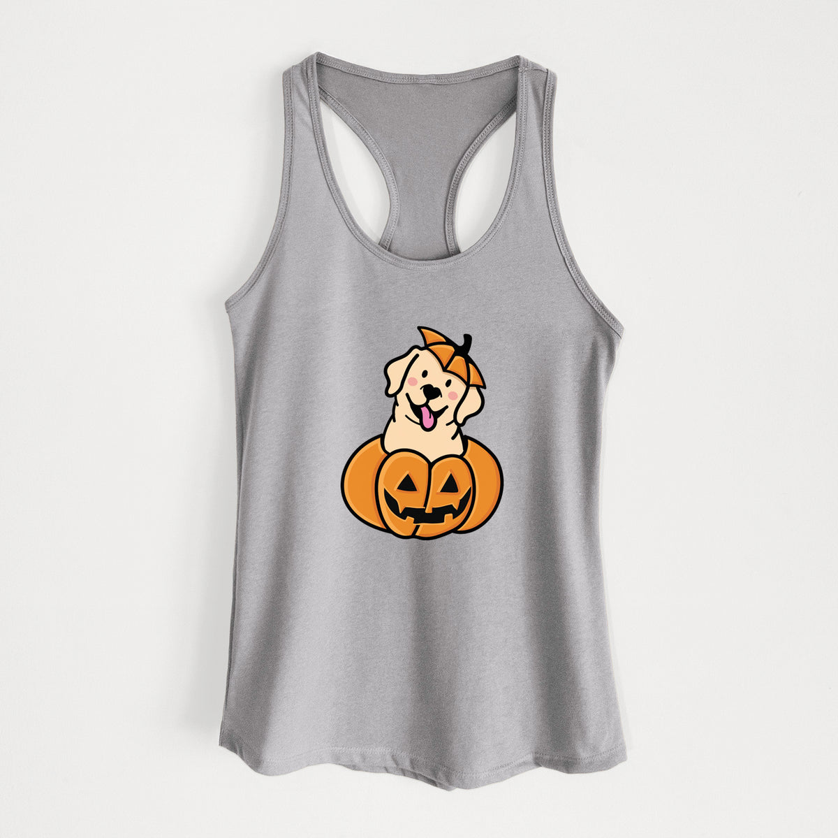 Pumpkin Pup - Labrador Retriever - Women's Racerback Tanktop