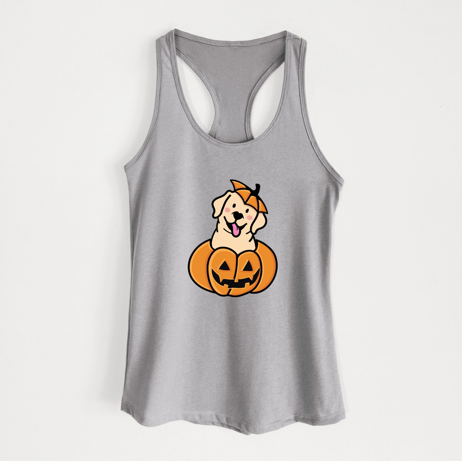 Pumpkin Pup - Labrador Retriever - Women's Racerback Tanktop