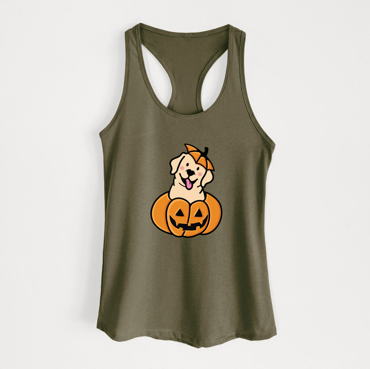 Pumpkin Pup - Labrador Retriever - Women's Racerback Tanktop