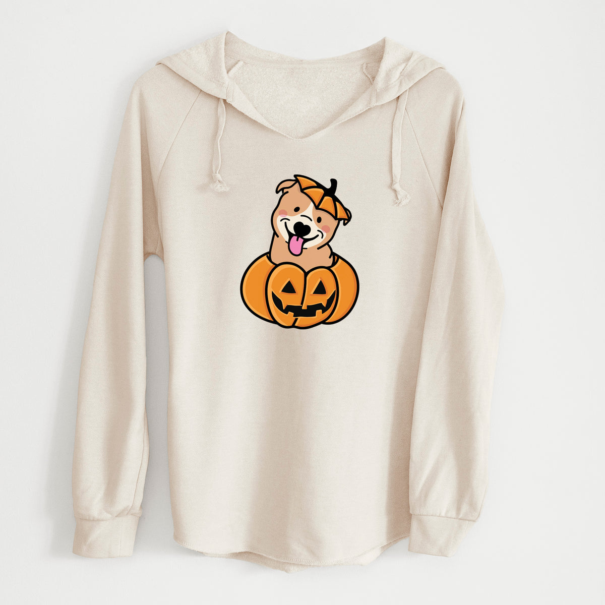 Pumpkin Pup - Pitbull - Cali Wave Hooded Sweatshirt