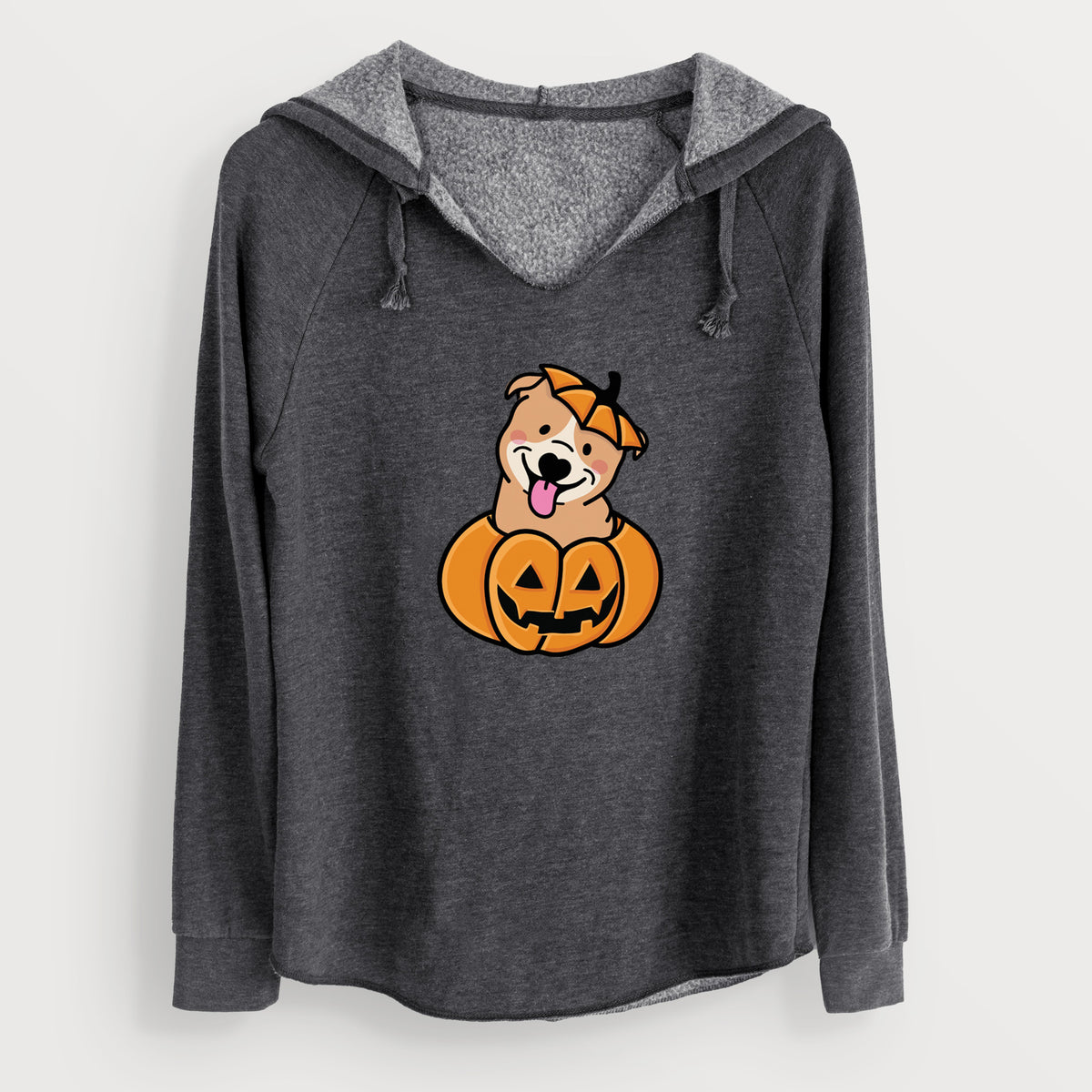Pumpkin Pup - Pitbull - Cali Wave Hooded Sweatshirt