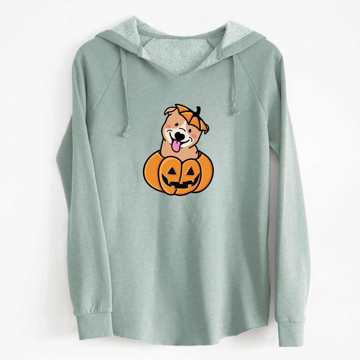 Pumpkin Pup - Pitbull - Cali Wave Hooded Sweatshirt