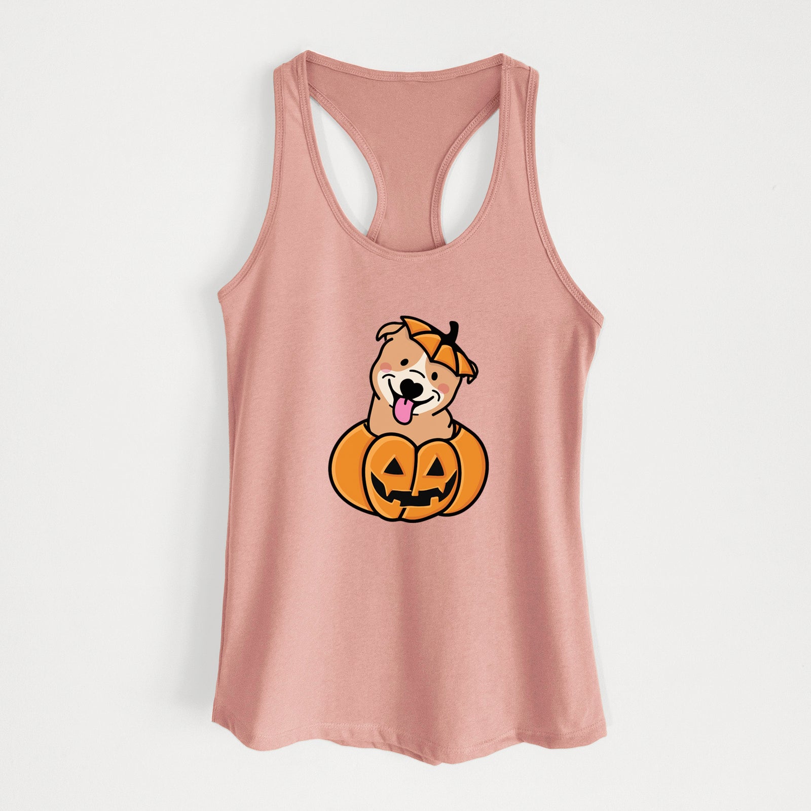 Pumpkin Pup - Pitbull - Women's Racerback Tanktop