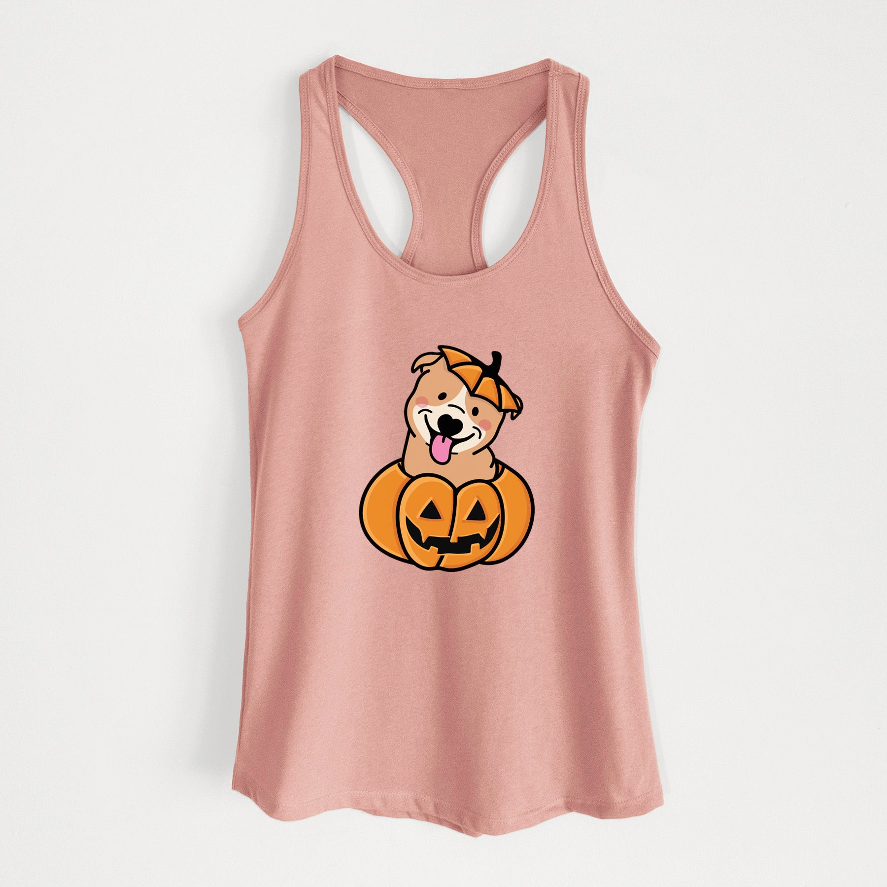Pumpkin Pup - Pitbull - Women's Racerback Tanktop