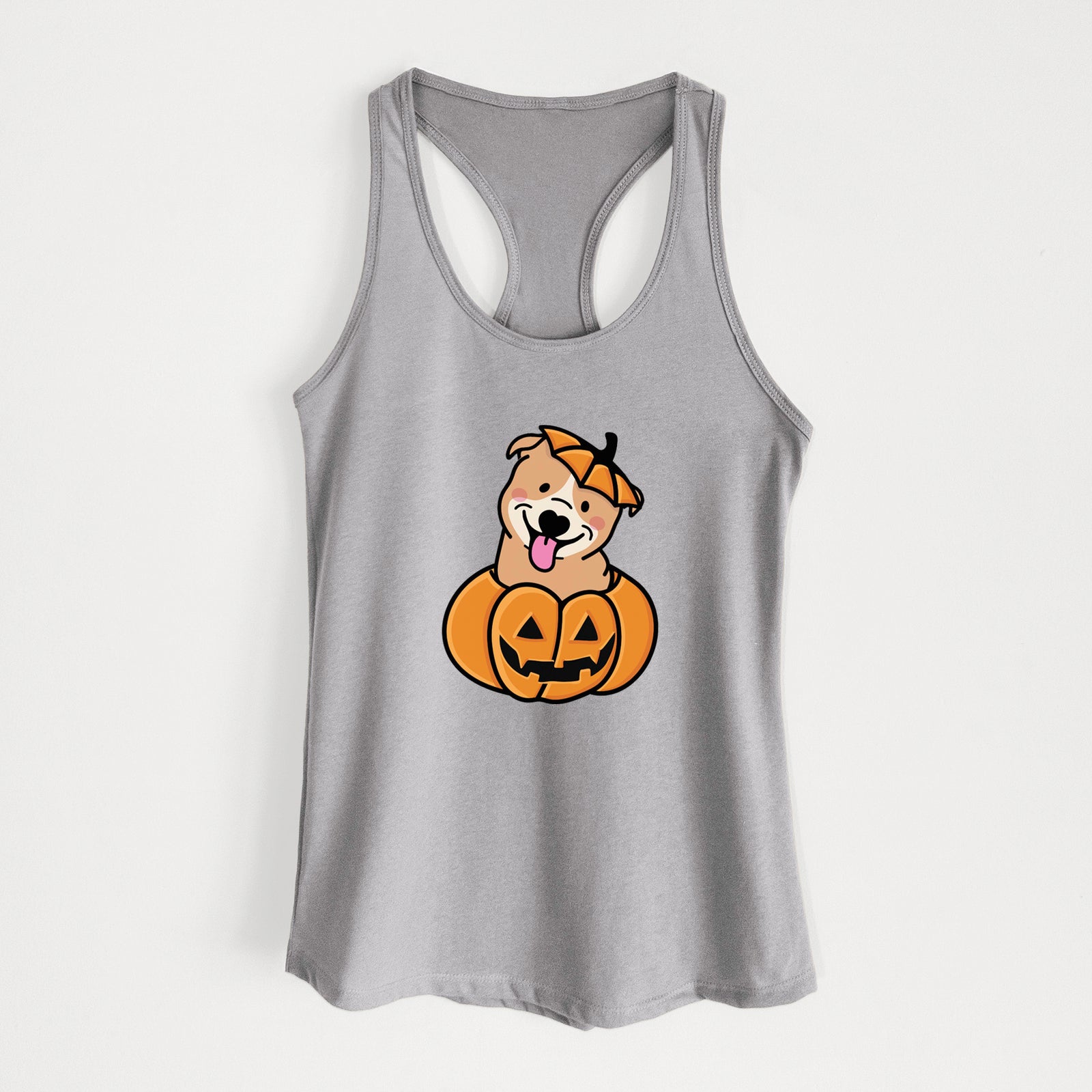 Pumpkin Pup - Pitbull - Women's Racerback Tanktop