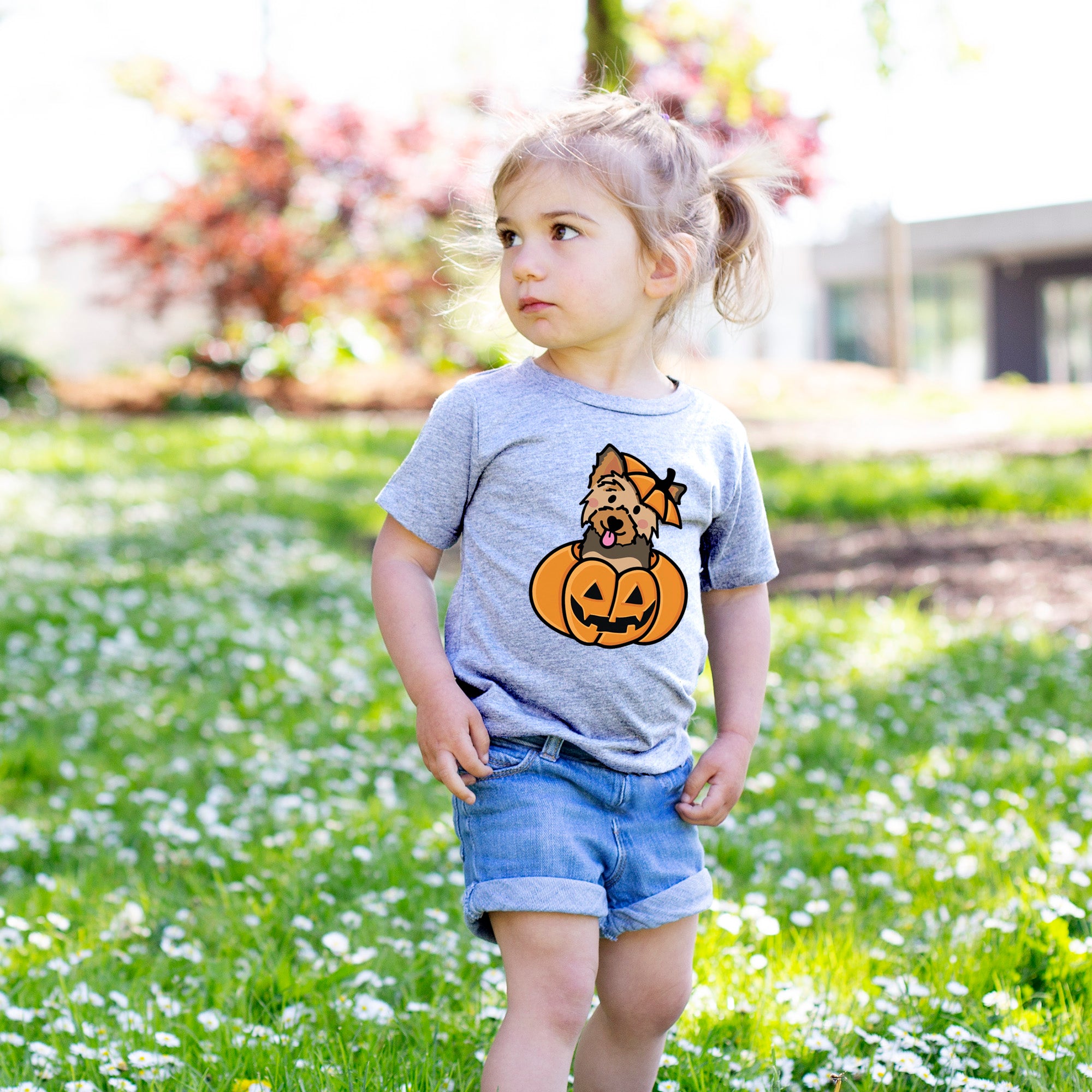 Pumpkin Pup - Yorkie - Kids/Youth/Toddler Shirt