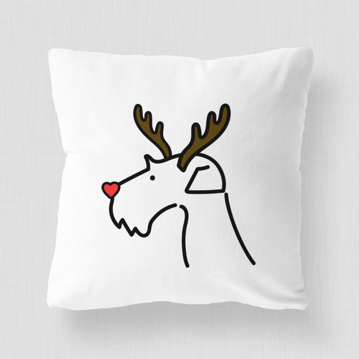 Love Always Airedale Terrier - Throw Pillow Cover