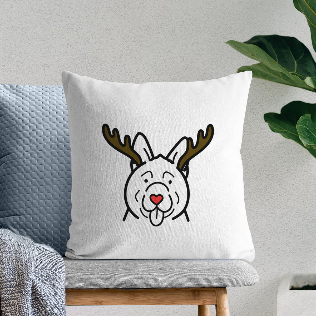 Love Always Akita - Throw Pillow Cover