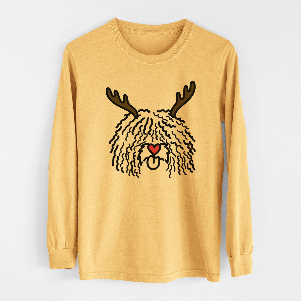 Red Nose Spanish Water Dog - Alba - Heavyweight 100% Cotton Long Sleeve