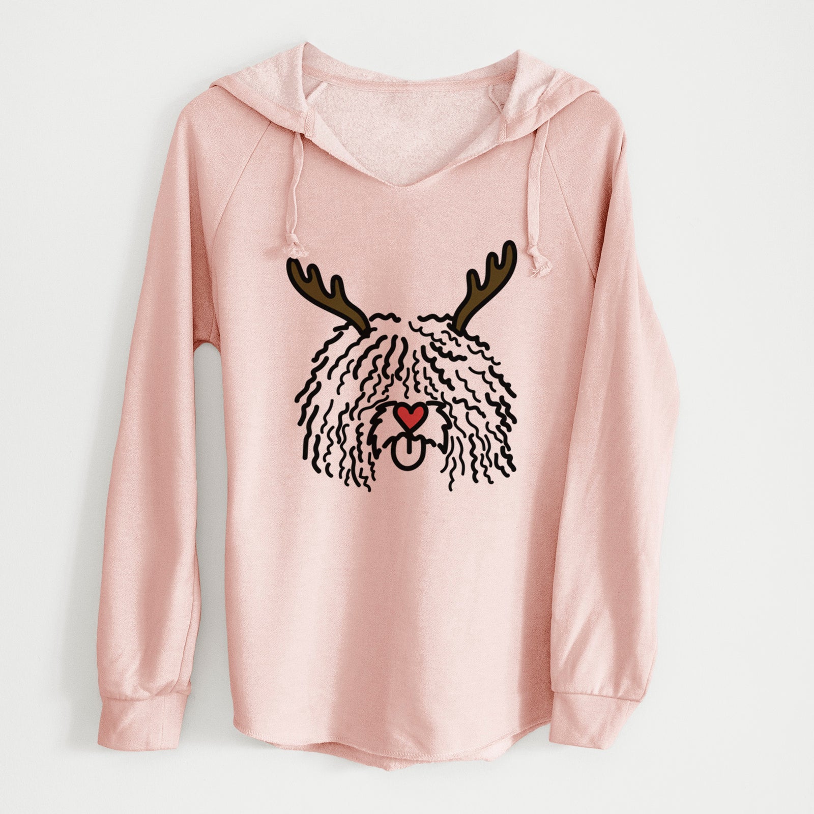 Red Nose Spanish Water Dog - Alba - Cali Wave Hooded Sweatshirt