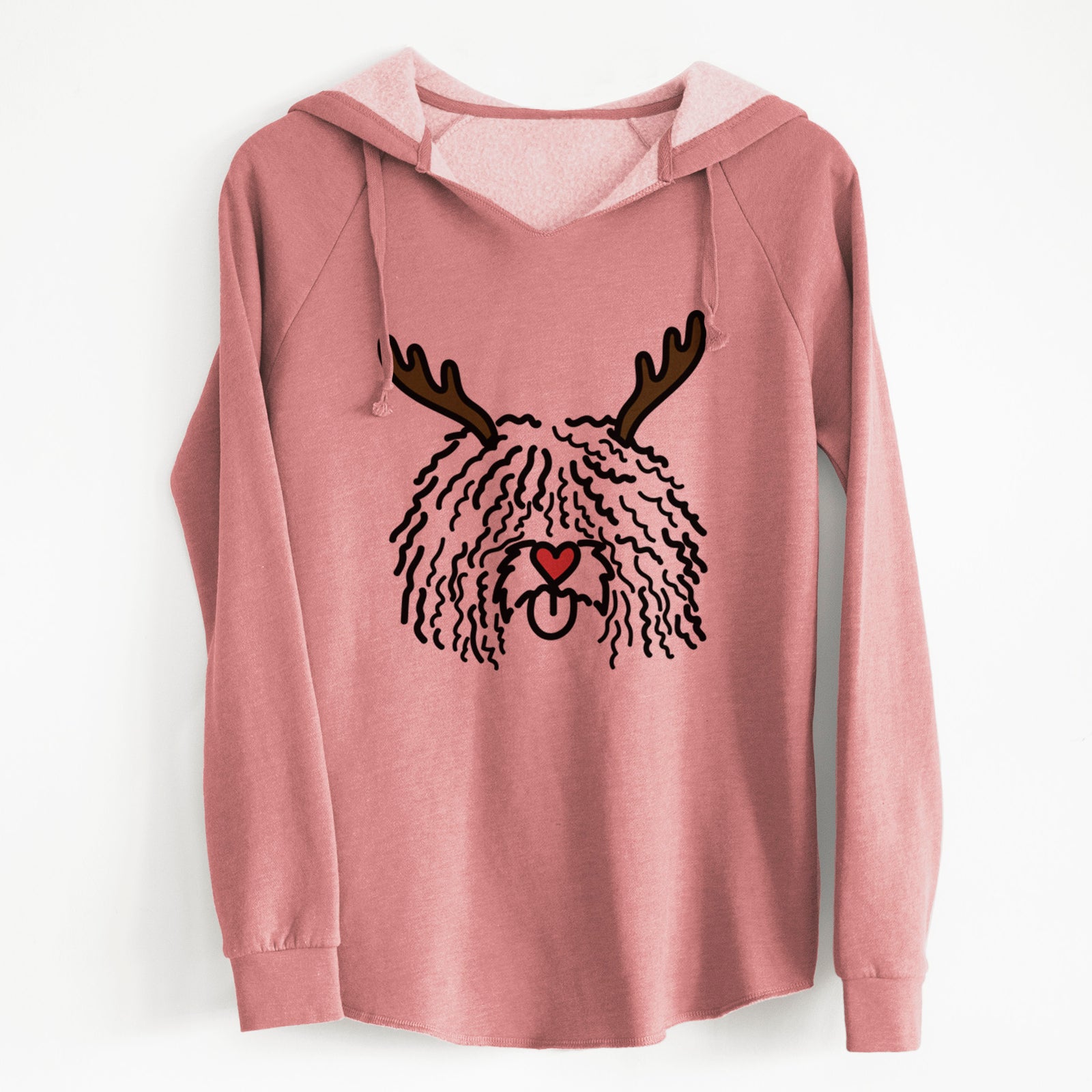 Red Nose Spanish Water Dog - Alba - Cali Wave Hooded Sweatshirt