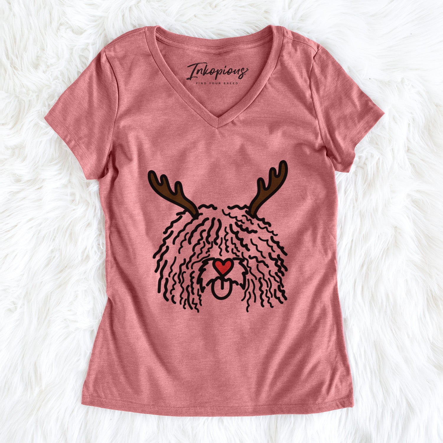 Red Nose Spanish Water Dog - Alba - Women's Perfect V-neck Shirt