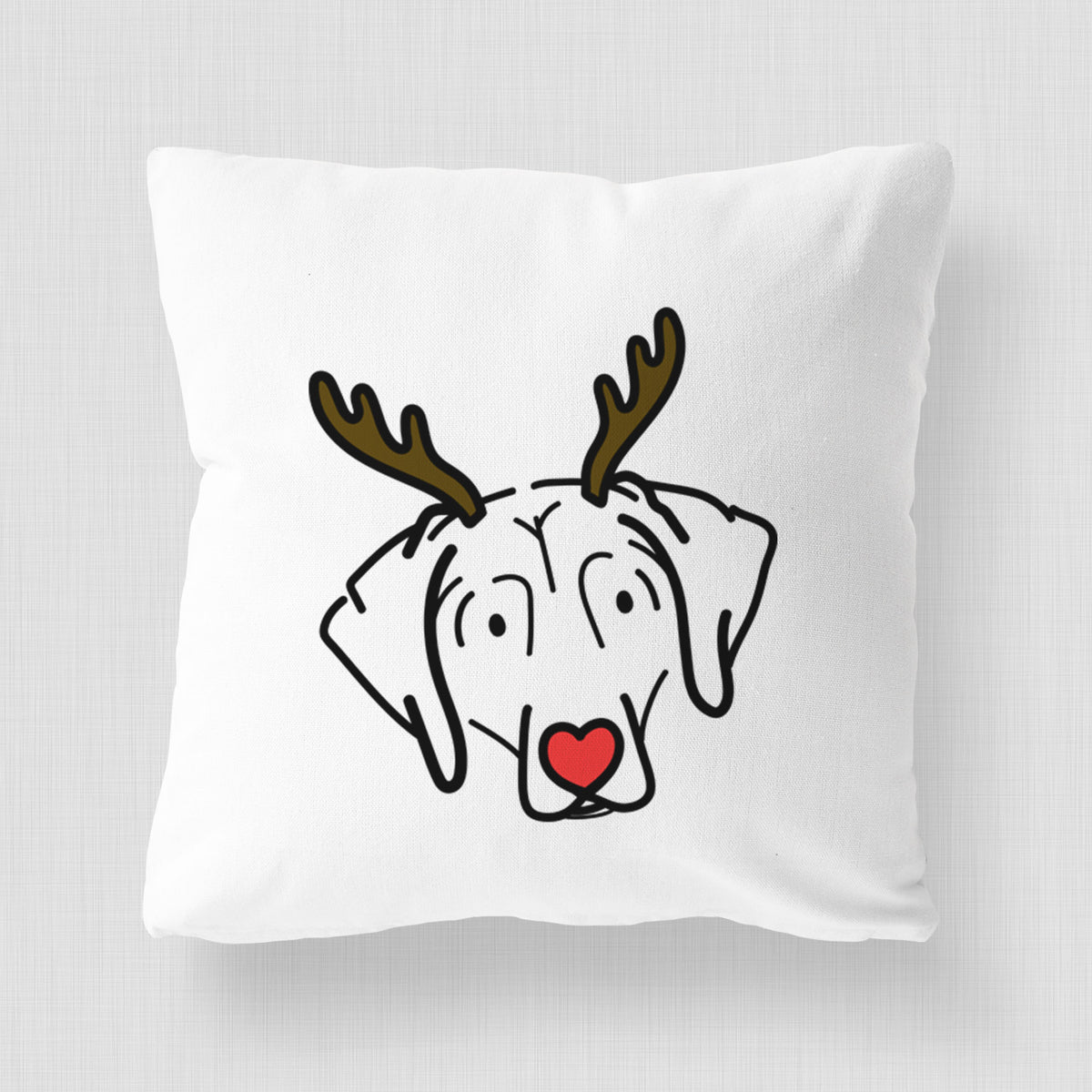 Love Always Beagle - Aly -  Throw Pillow Cover
