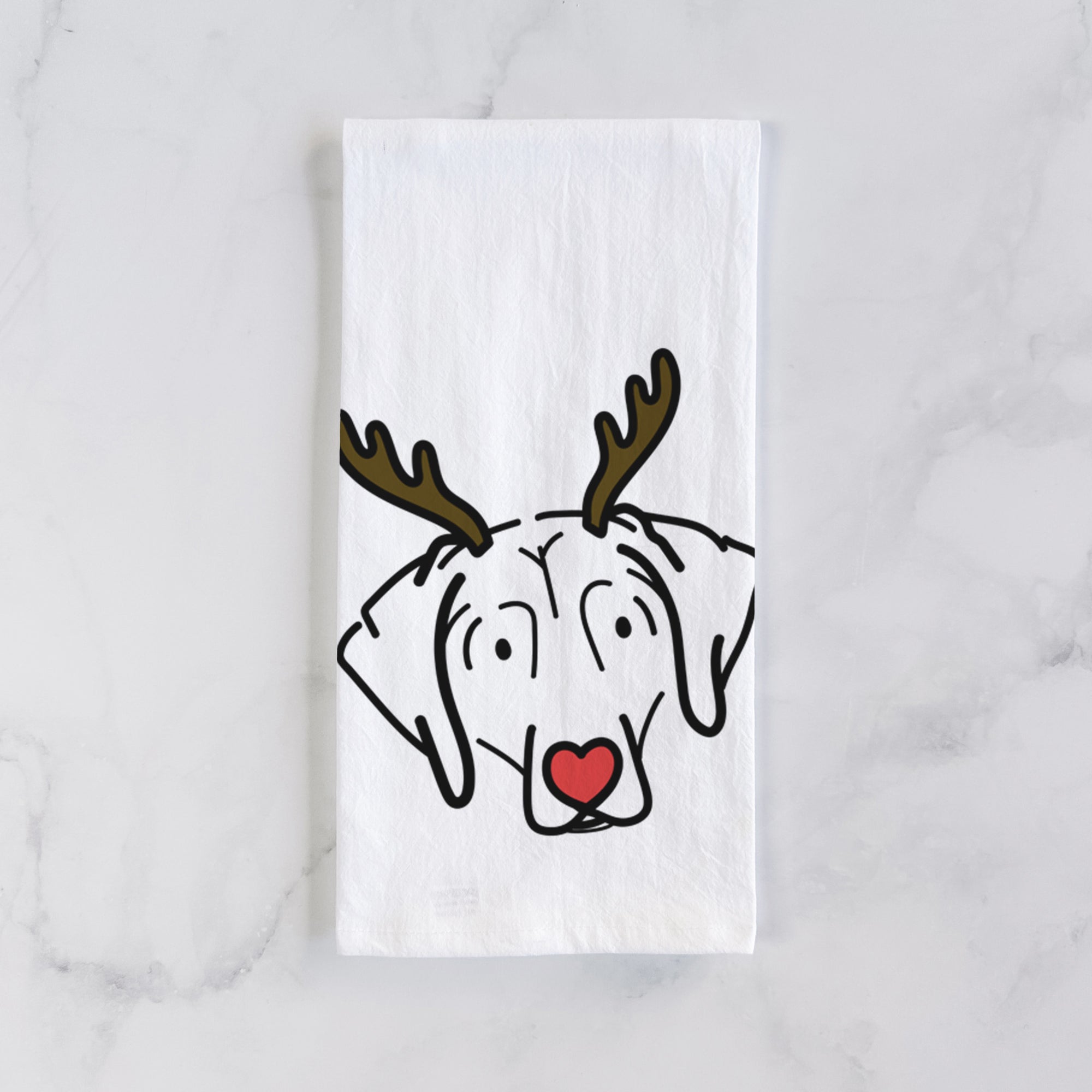 Red Nose Beagle - Aly - Tea Towel